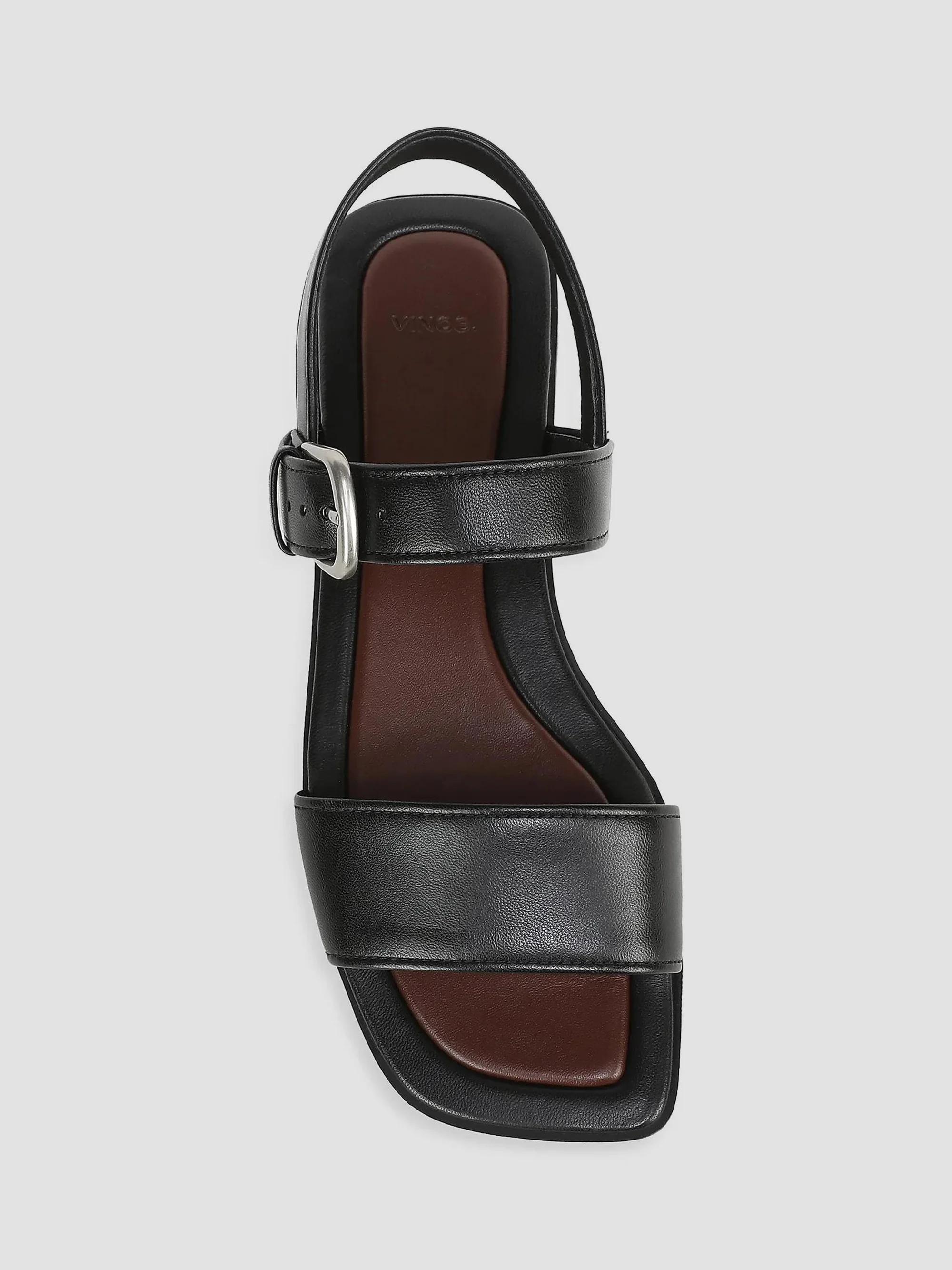 Vince Vega 30MM Buckle-Detail Leather Sandals | Saks Fifth Avenue