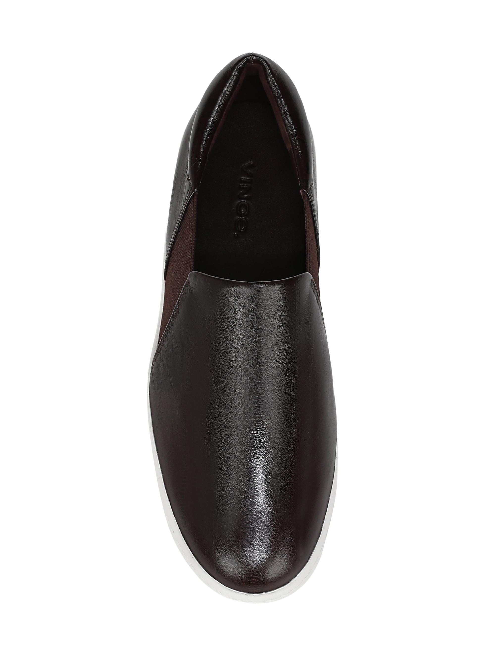 Vince Warren Leather Slip-On Platform Sneakers | Saks Fifth Avenue