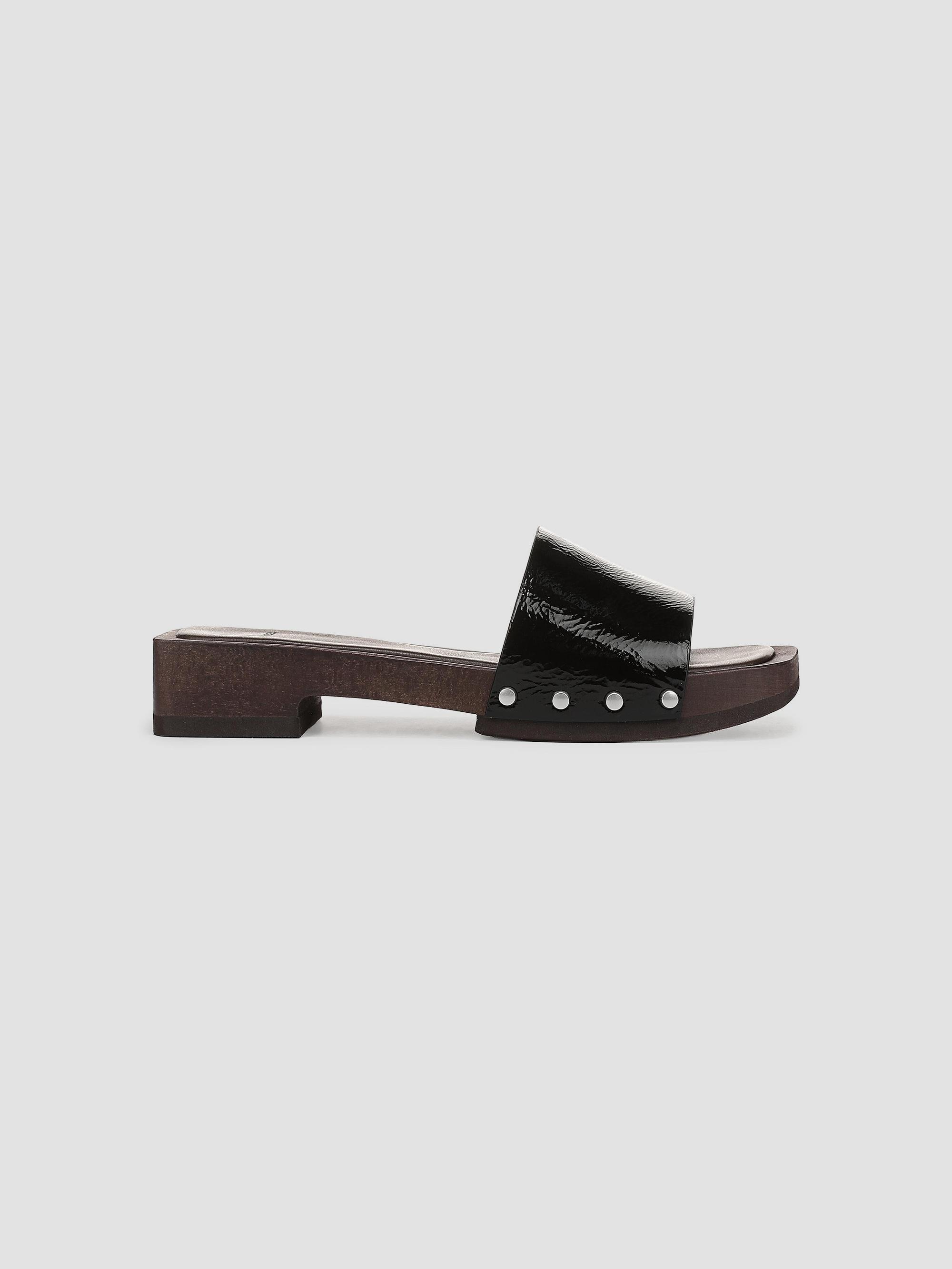 Vince Women's Barbara 30MM Studded Patent Leather Sandals - Black | Thumbnail 5