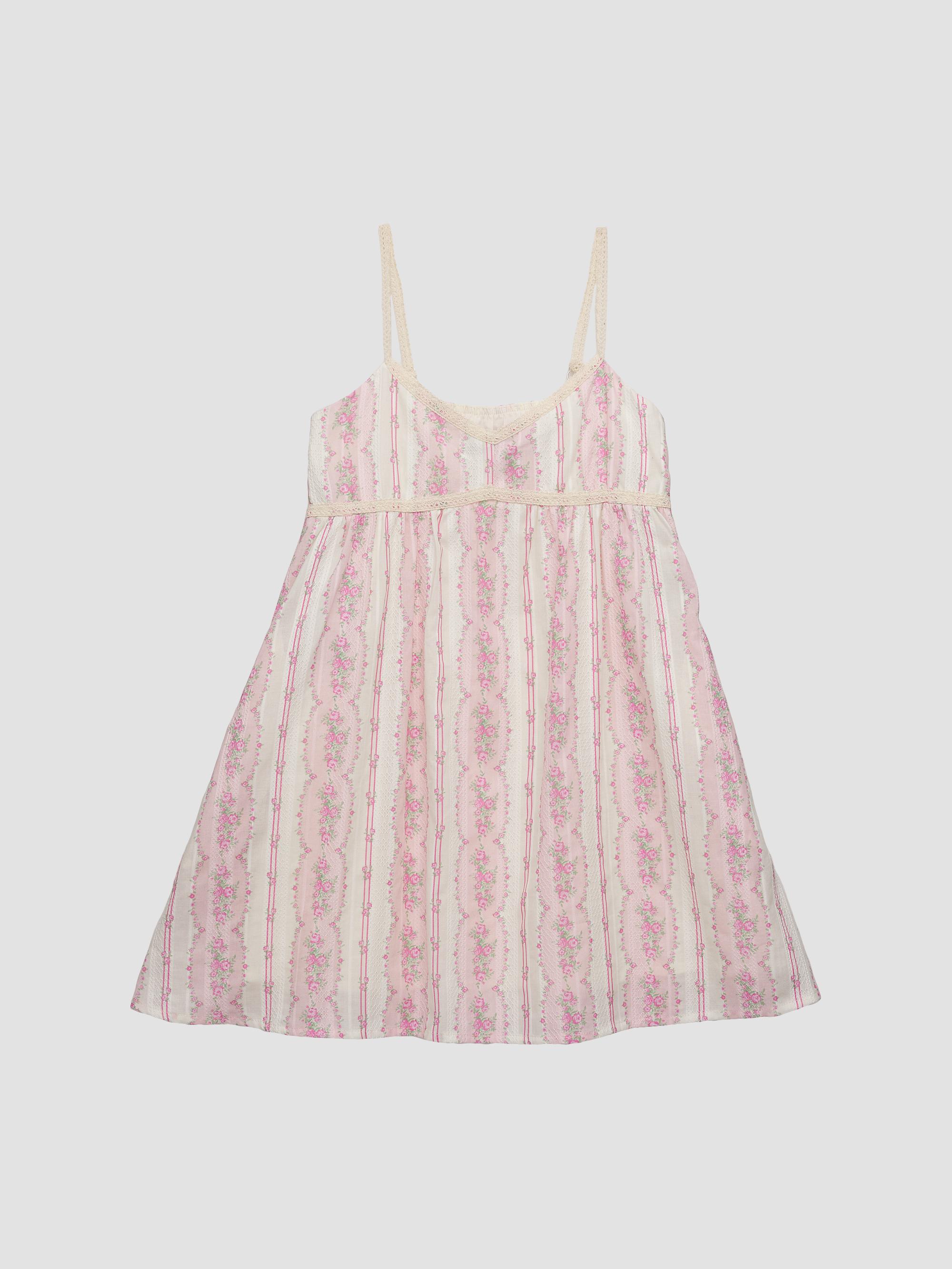 KatieJ NYC Girl's Floral Bloom Cotton Dress - Babypinkcottstrp