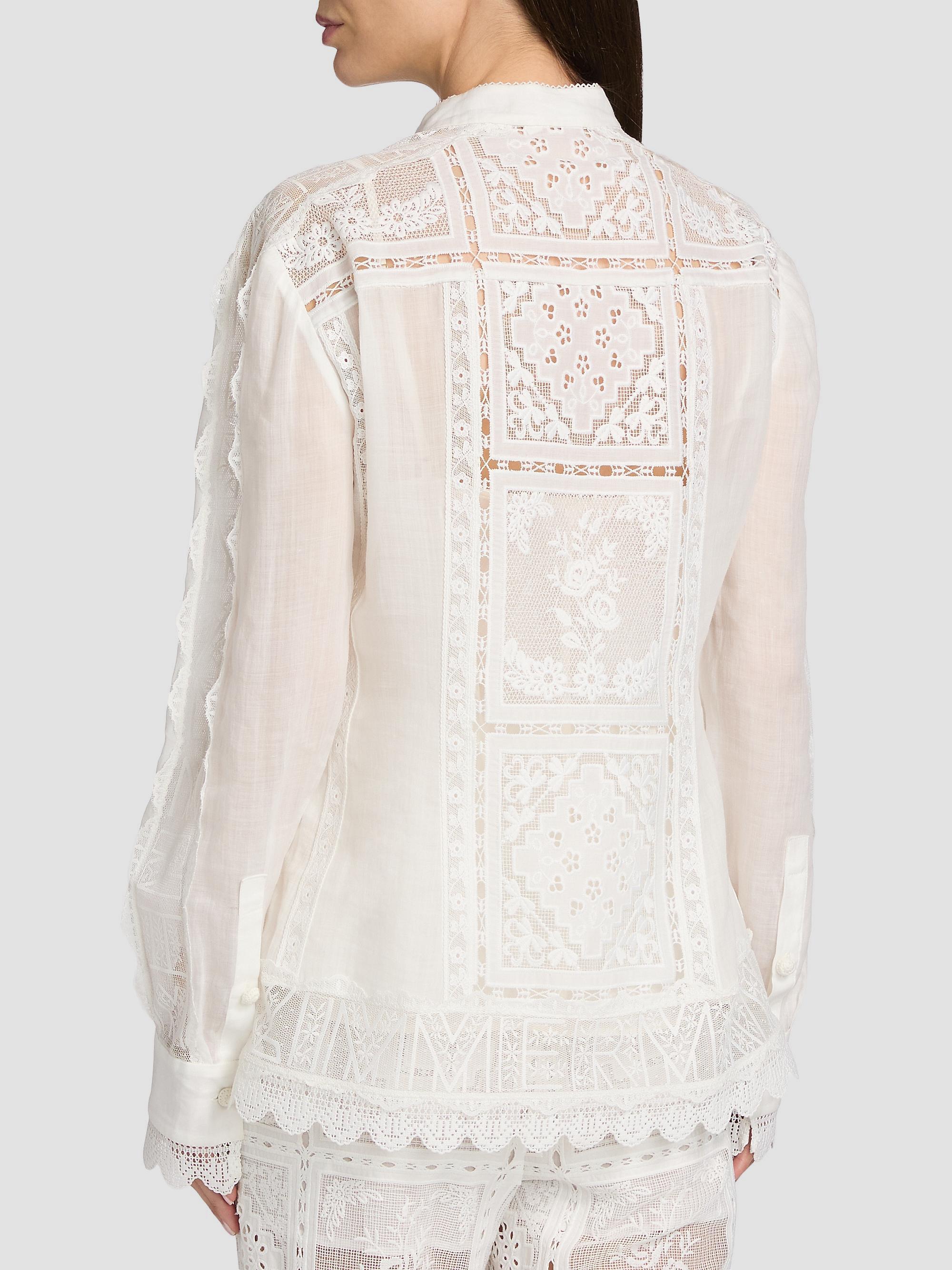Zimmermann Aster Embroidered Blouse | Saks Fifth Avenue