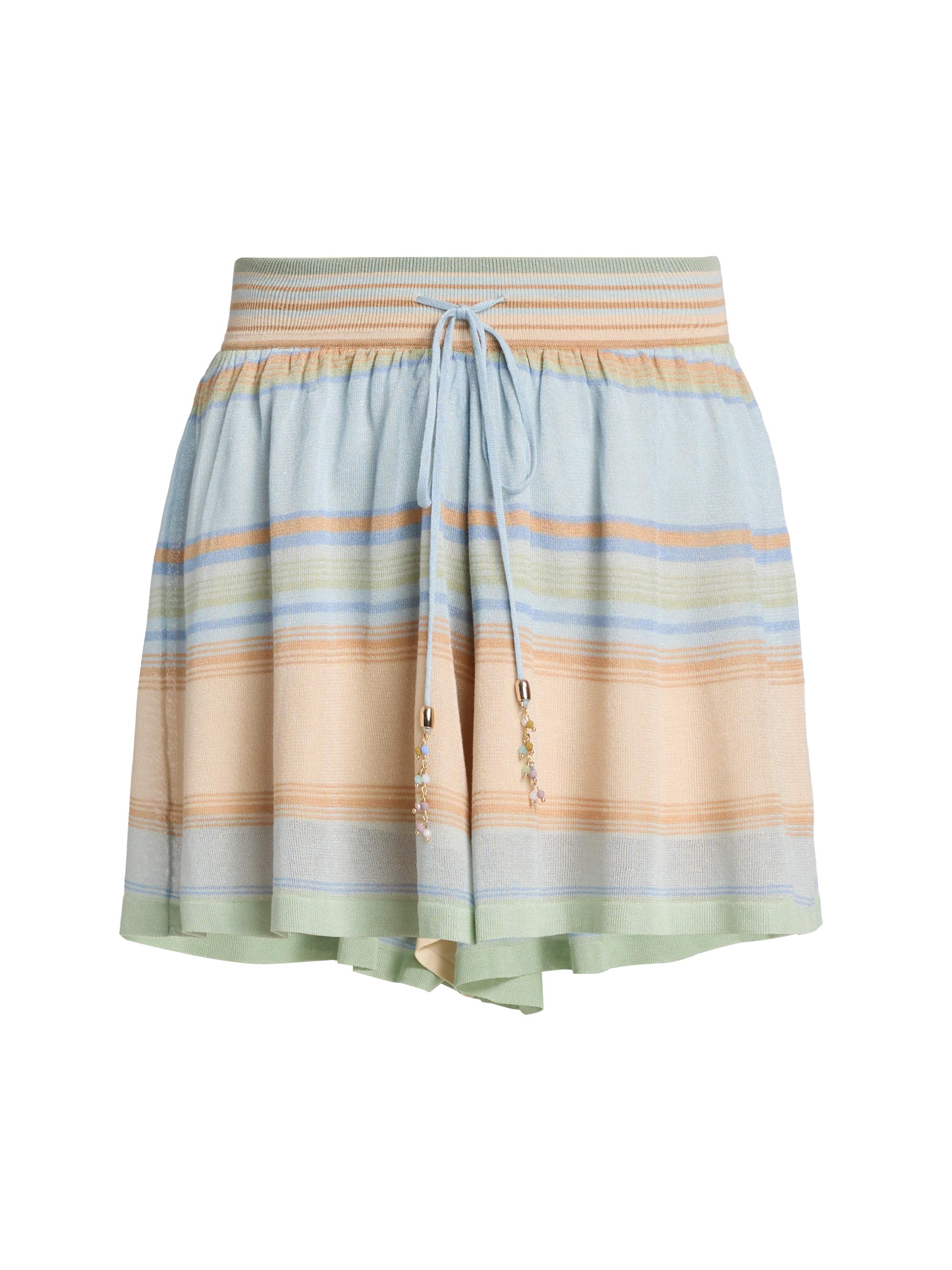 Zimmermann Women's Indra Striped Shorts - Blue Multi | Thumbnail 8
