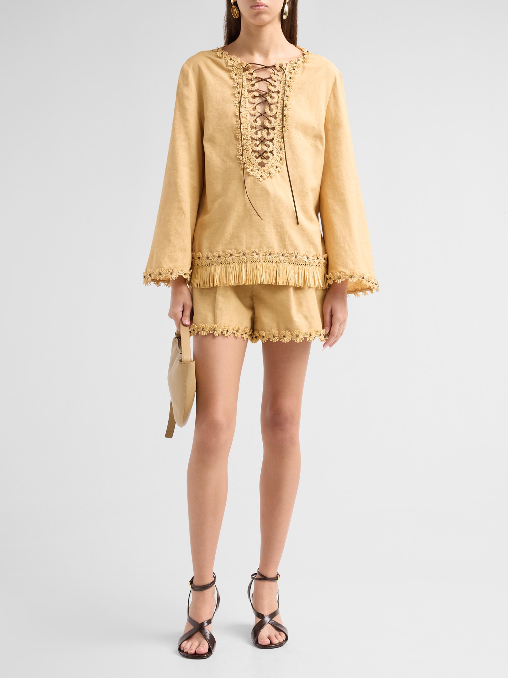 Mahon Flower Trim Shorts