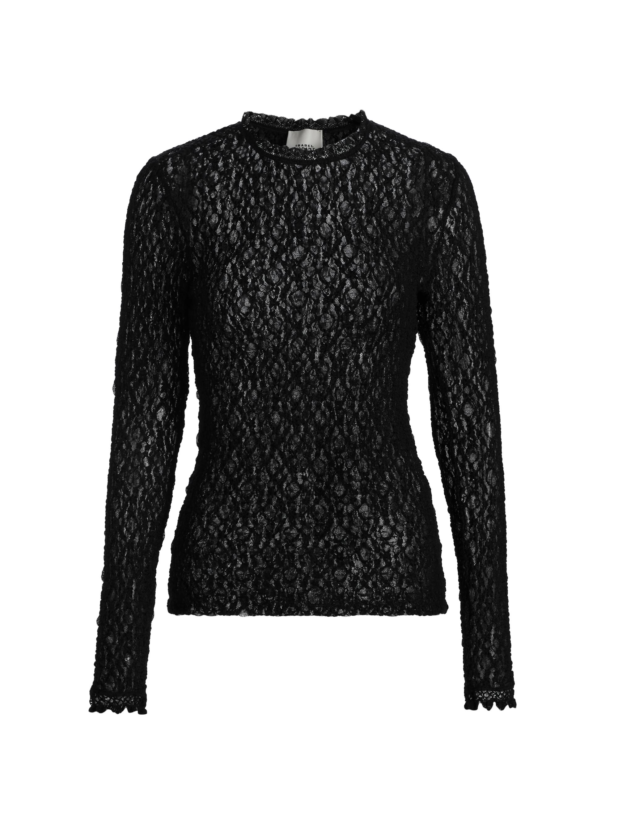 Isabel Marant Women's Brany Open-Knit Sweater - Black - Women's Clothing