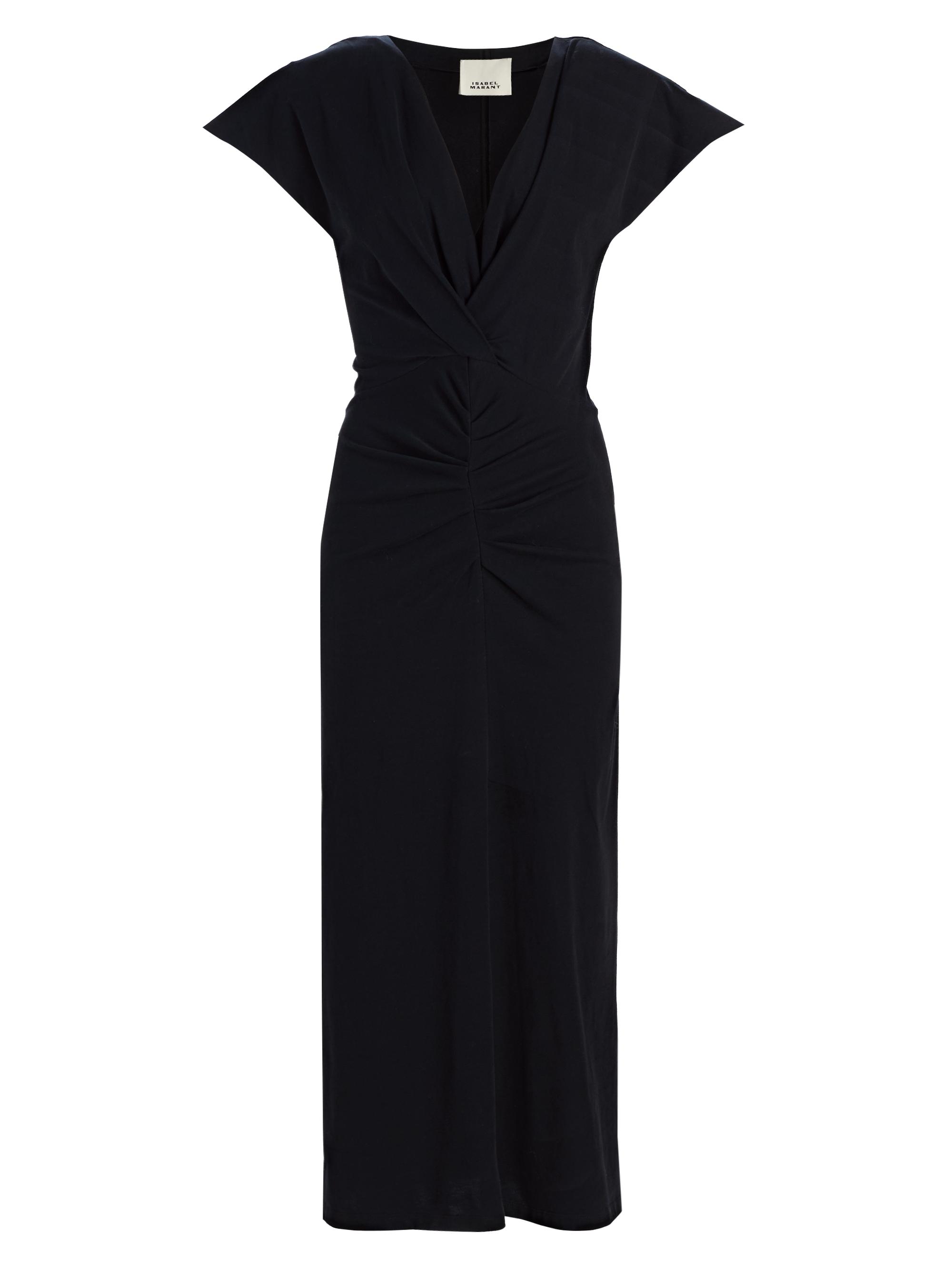 Isabel Marant Women's Nadra Draped Cotton Maxi Dress - Black