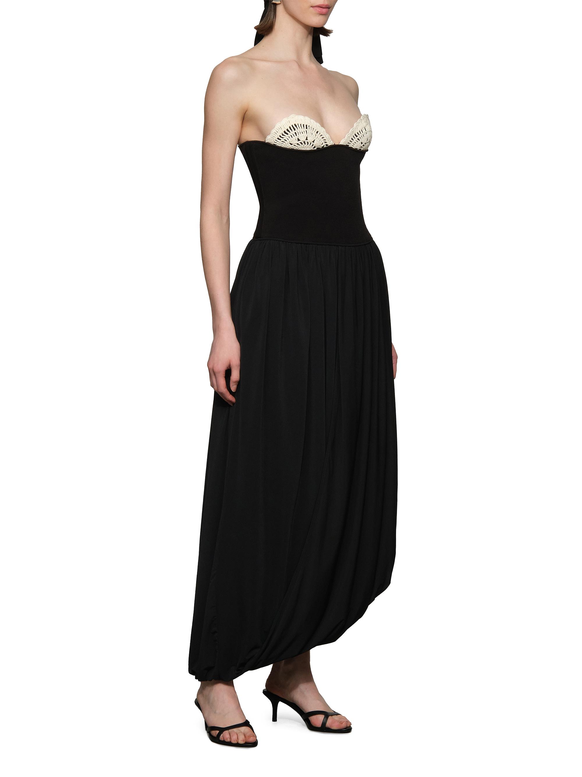 Et Ochs Women's Noa Strapless Assymetric Maxi Dress - Black | Thumbnail 4