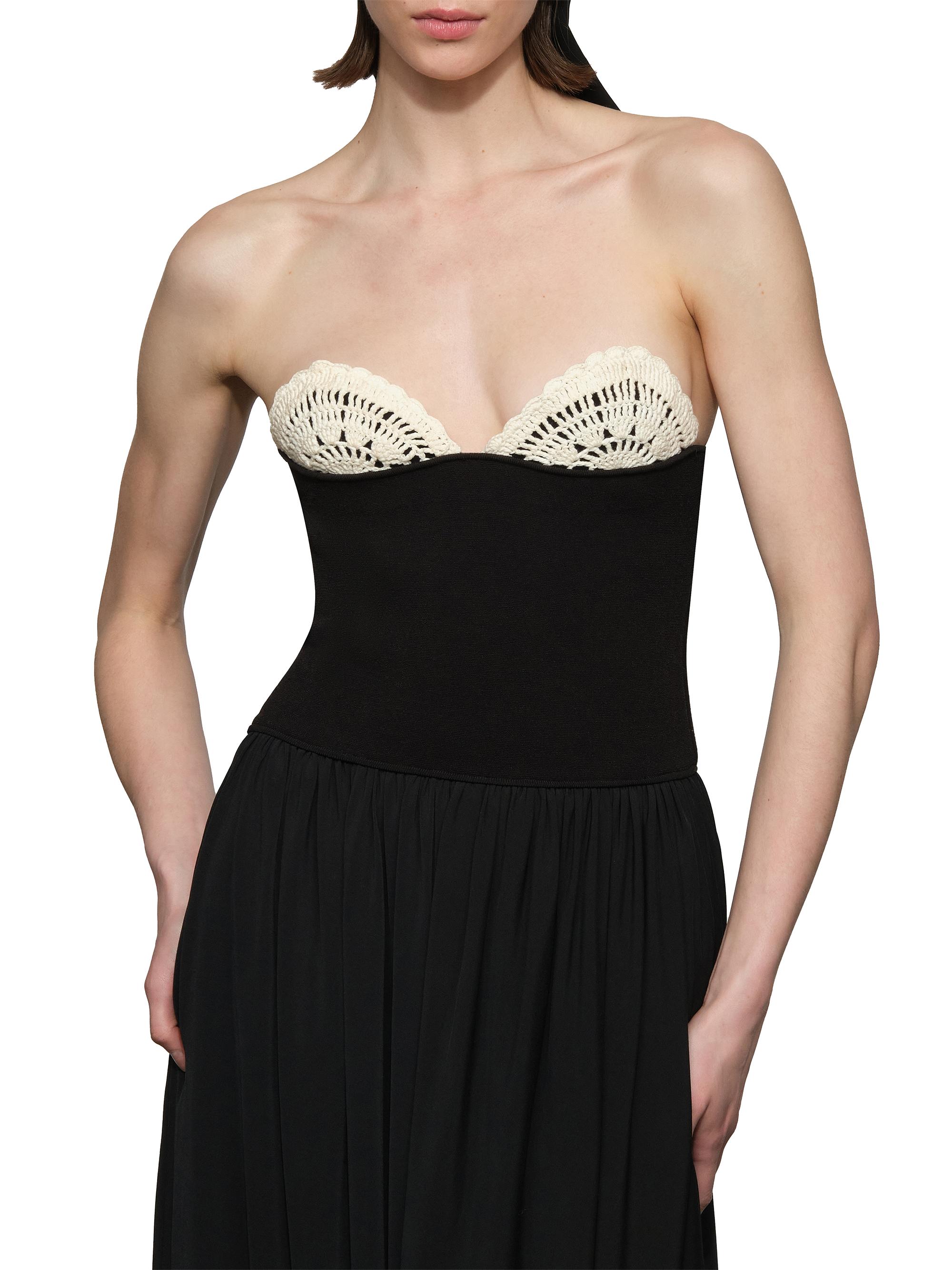 Et Ochs Women's Noa Strapless Assymetric Maxi Dress - Black | Thumbnail 6