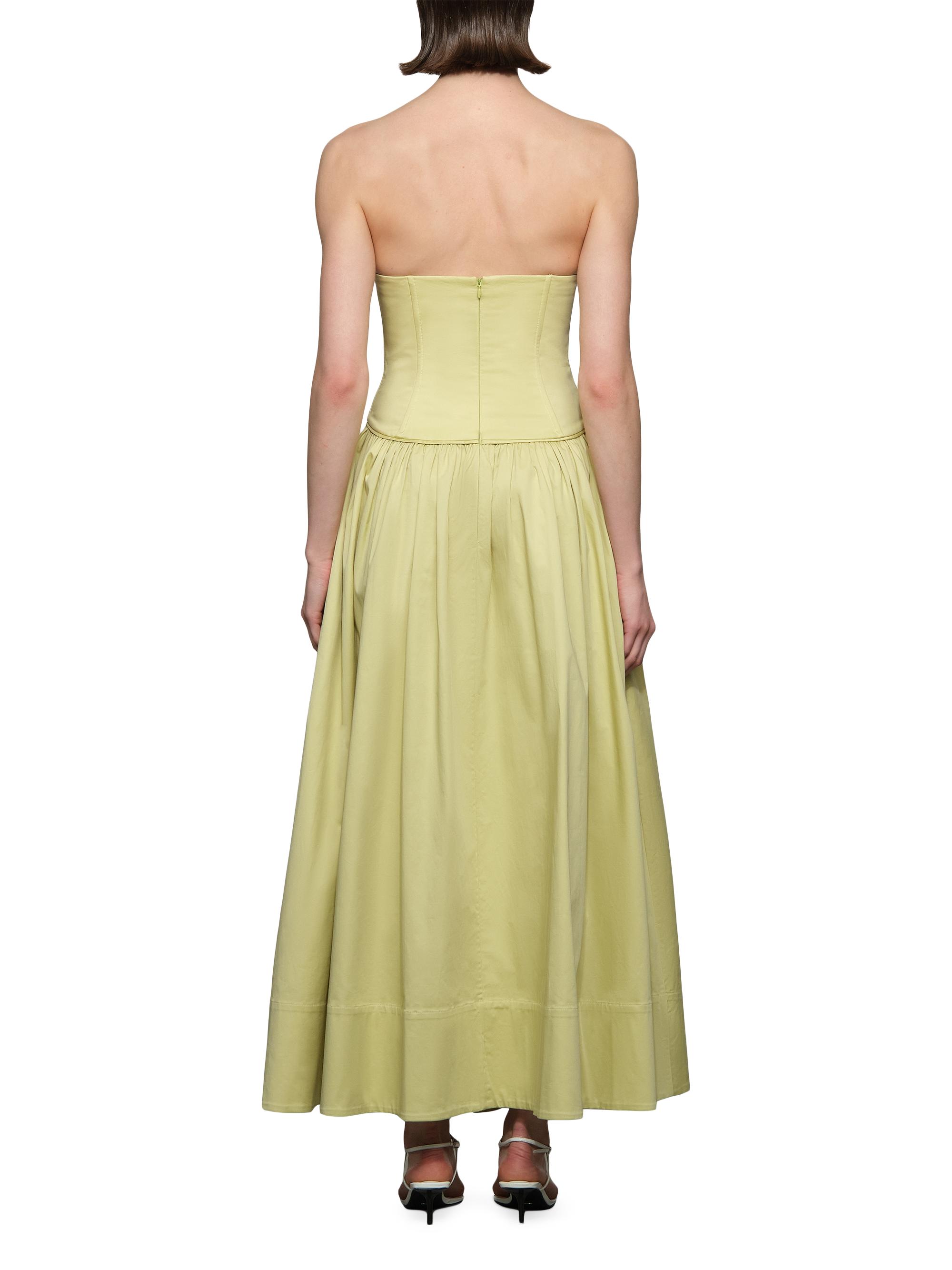 Et Ochs Women's Camille Stretch-Cotton Strapless Maxi Dress - Tea | Thumbnail 4