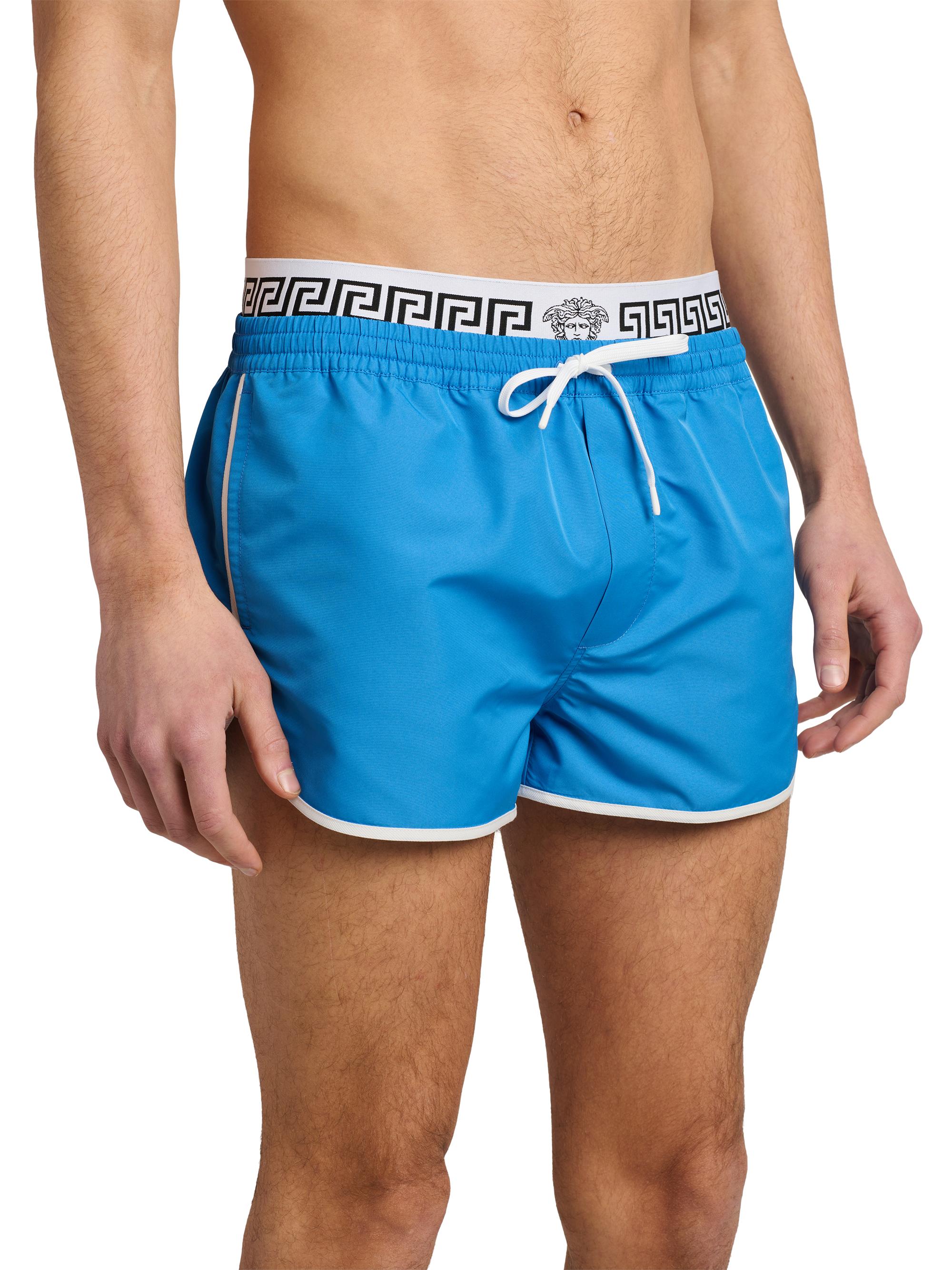 Versace Golfo Elasticized Waistband Swim Shorts | Saks Fifth Avenue