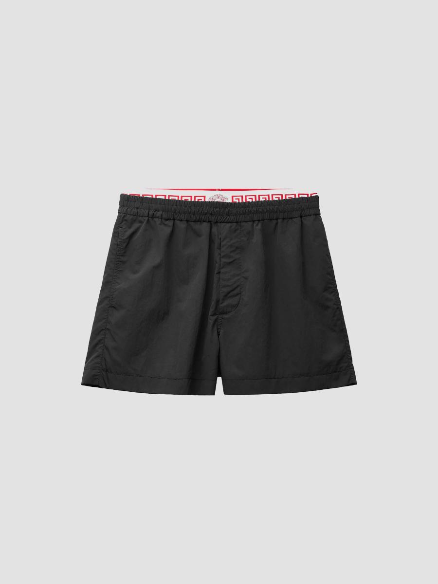 Versace Logo Band Wrinkle-Effect Shorts | Saks Fifth Avenue