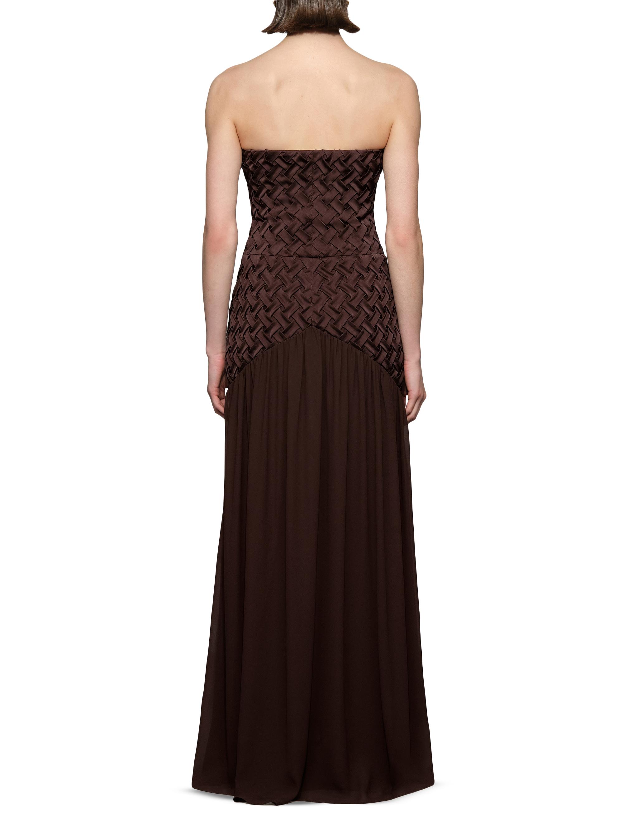 Et Ochs Women's Amara Woven Strapless Gown - Espresso | Thumbnail 6
