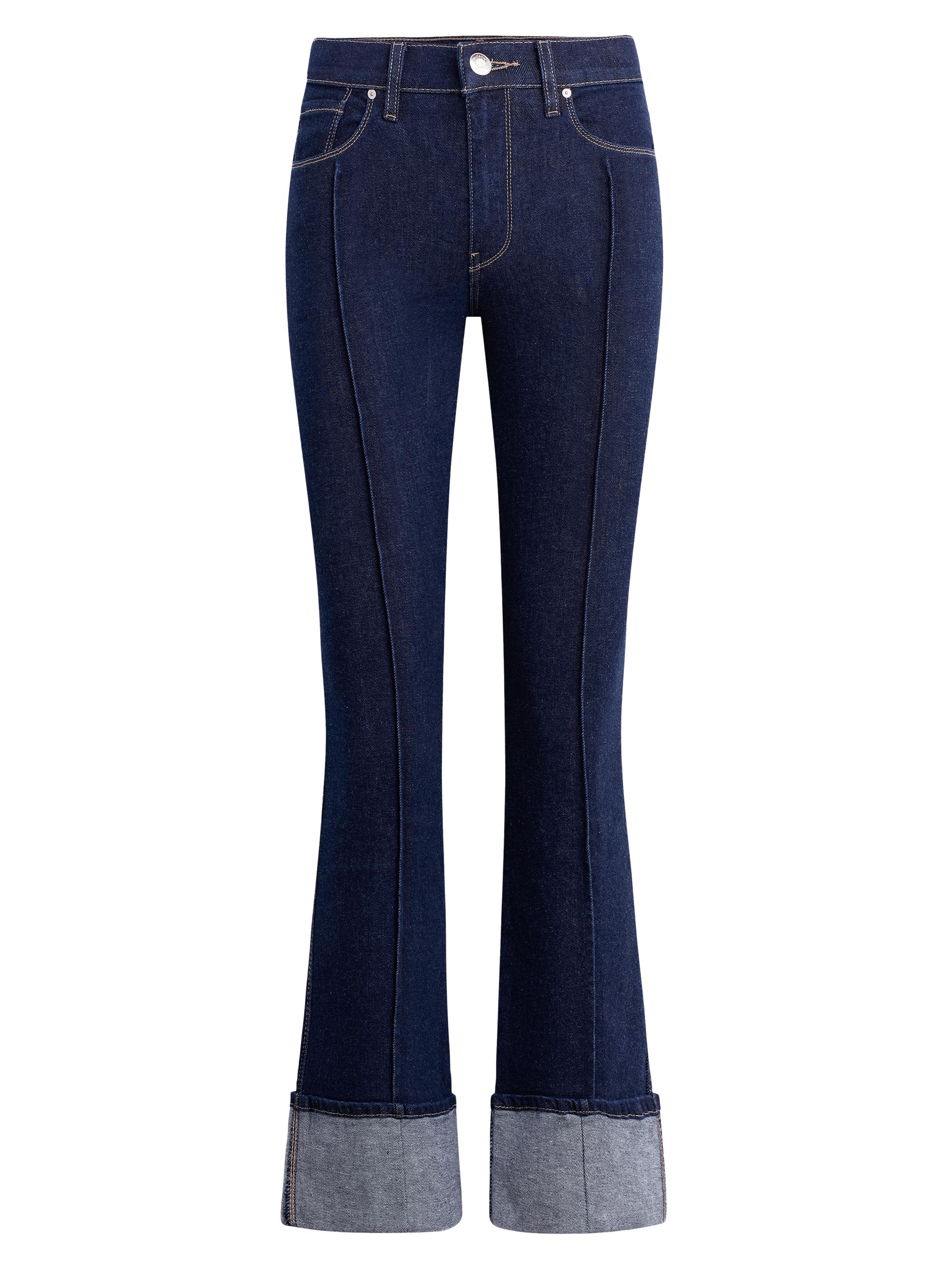 Hudson Jeans Women's Barbara High-Rise Pintucked Boot Crop Jeans - Rinse