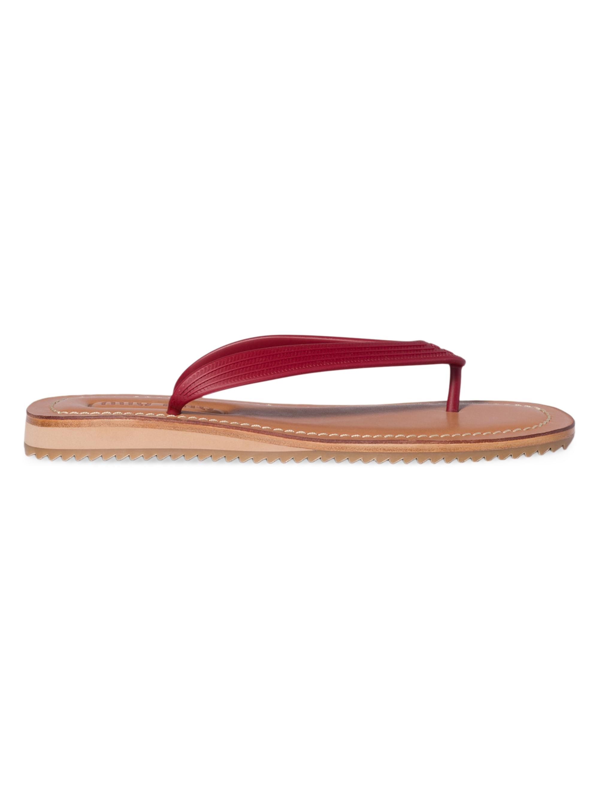 Miu Miu Women's Thong Sandals - Dark Red - Women's Shoes