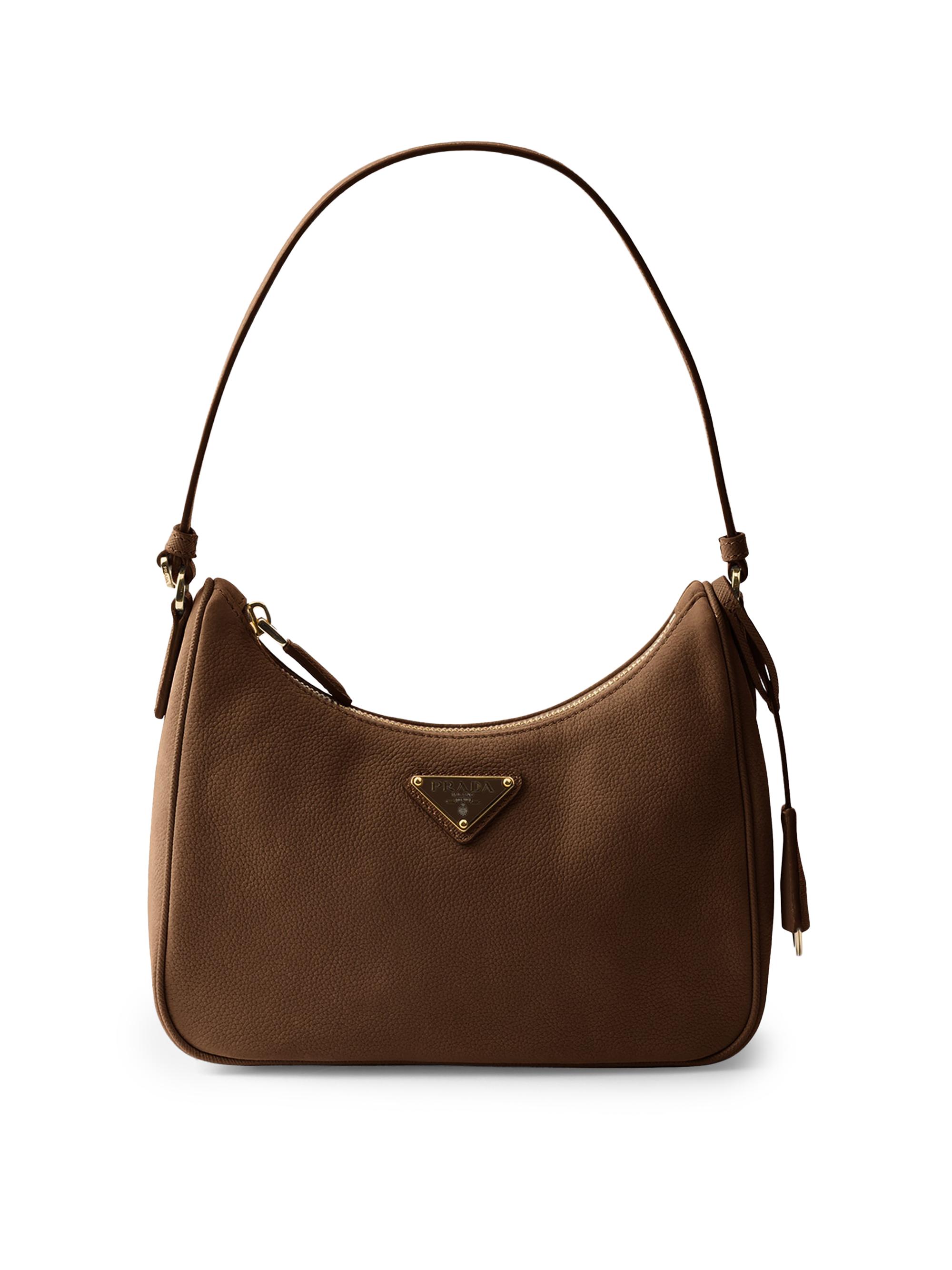 Prada Women's  Re-edition 2005 Nubuck And Saffiano Leather Mini-bag - Brown