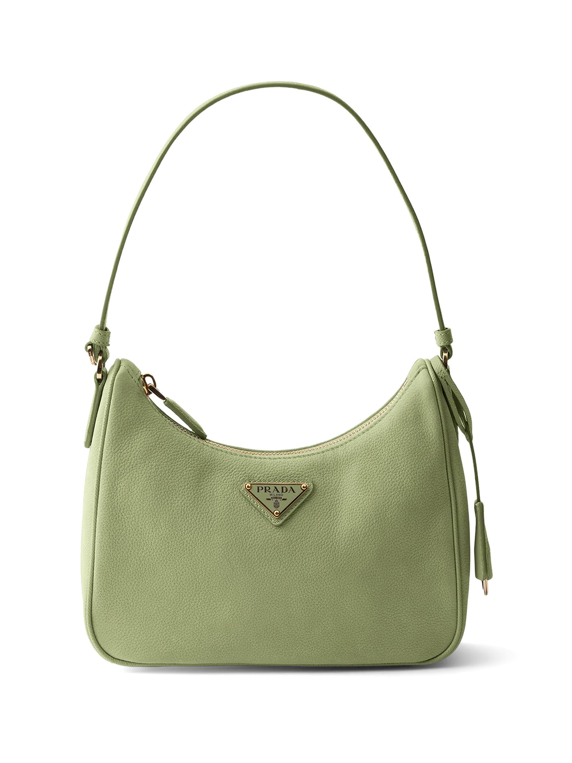 Prada Women's  Re-edition 2005 Nubuck And Saffiano Leather Mini-bag - Green