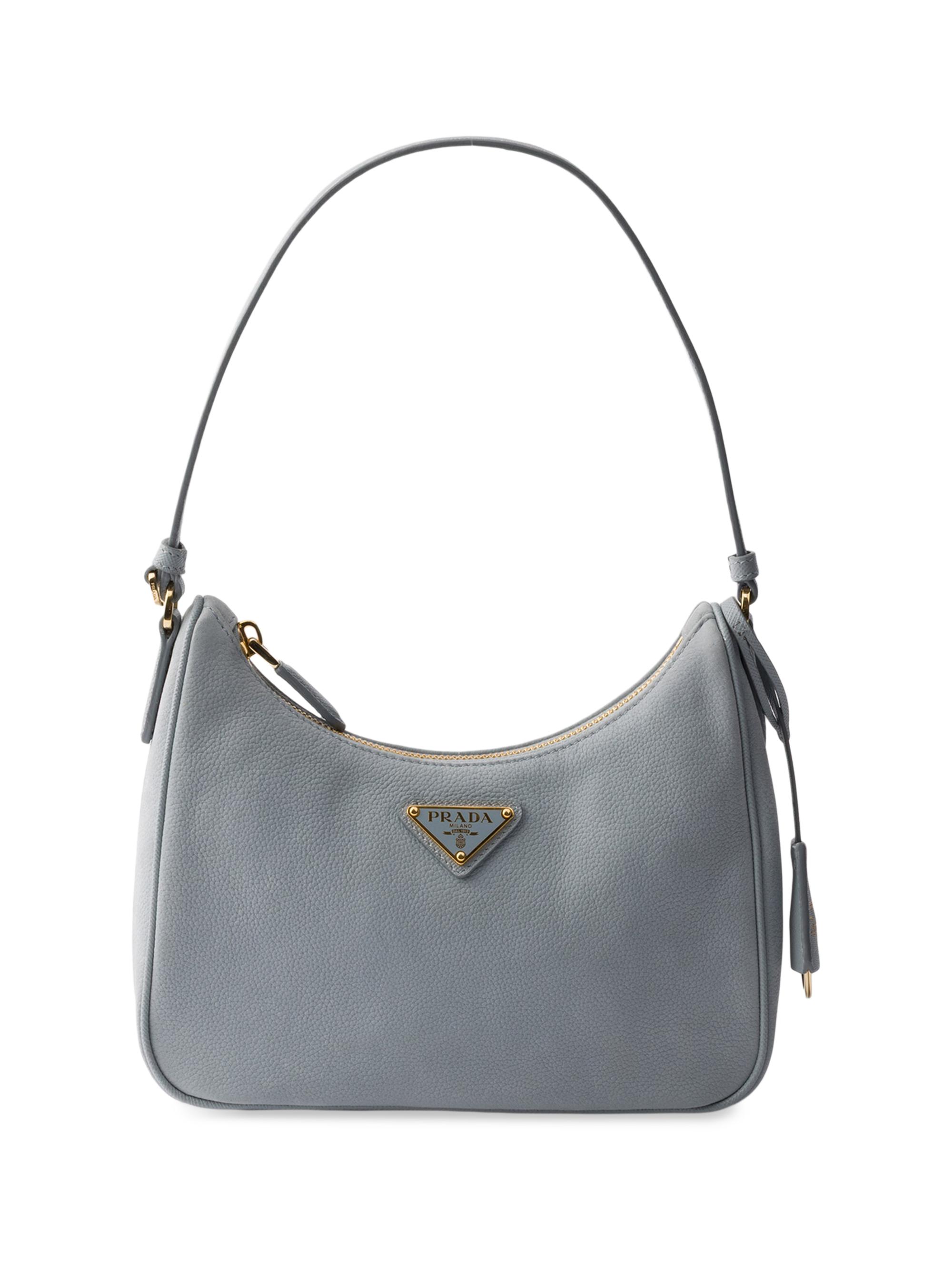 Prada Women's  Re-edition 2005 Nubuck And Saffiano Leather Mini-bag - Beige Khaki