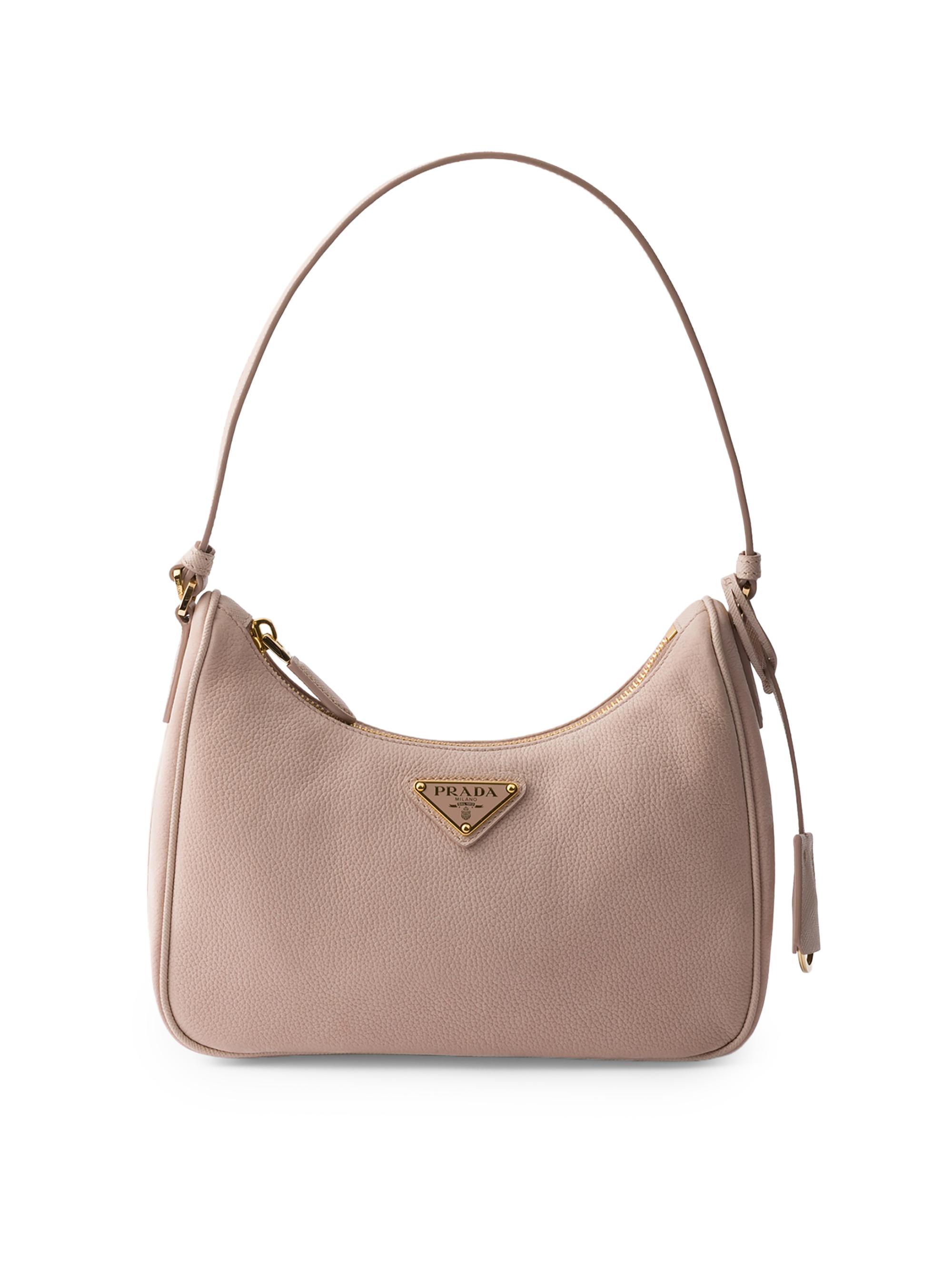 Prada Women's  Re-edition 2005 Nubuck And Saffiano Leather Mini-bag - Light Brown