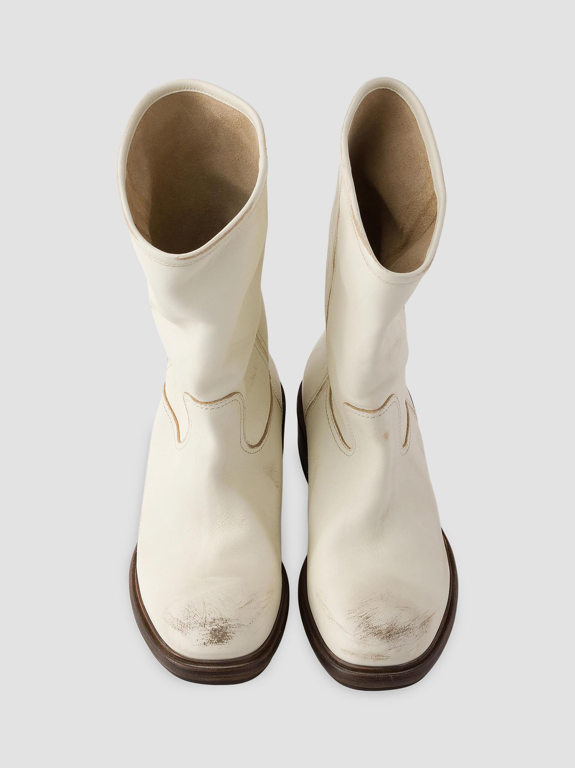 Prada Vintage-Effect Leather Boots | Saks Fifth Avenue