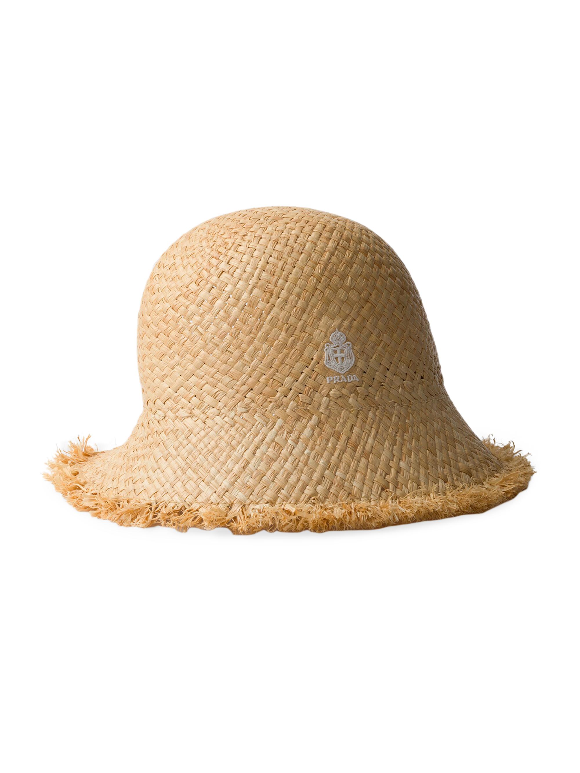 Prada Women's Raffia Hat - Beige