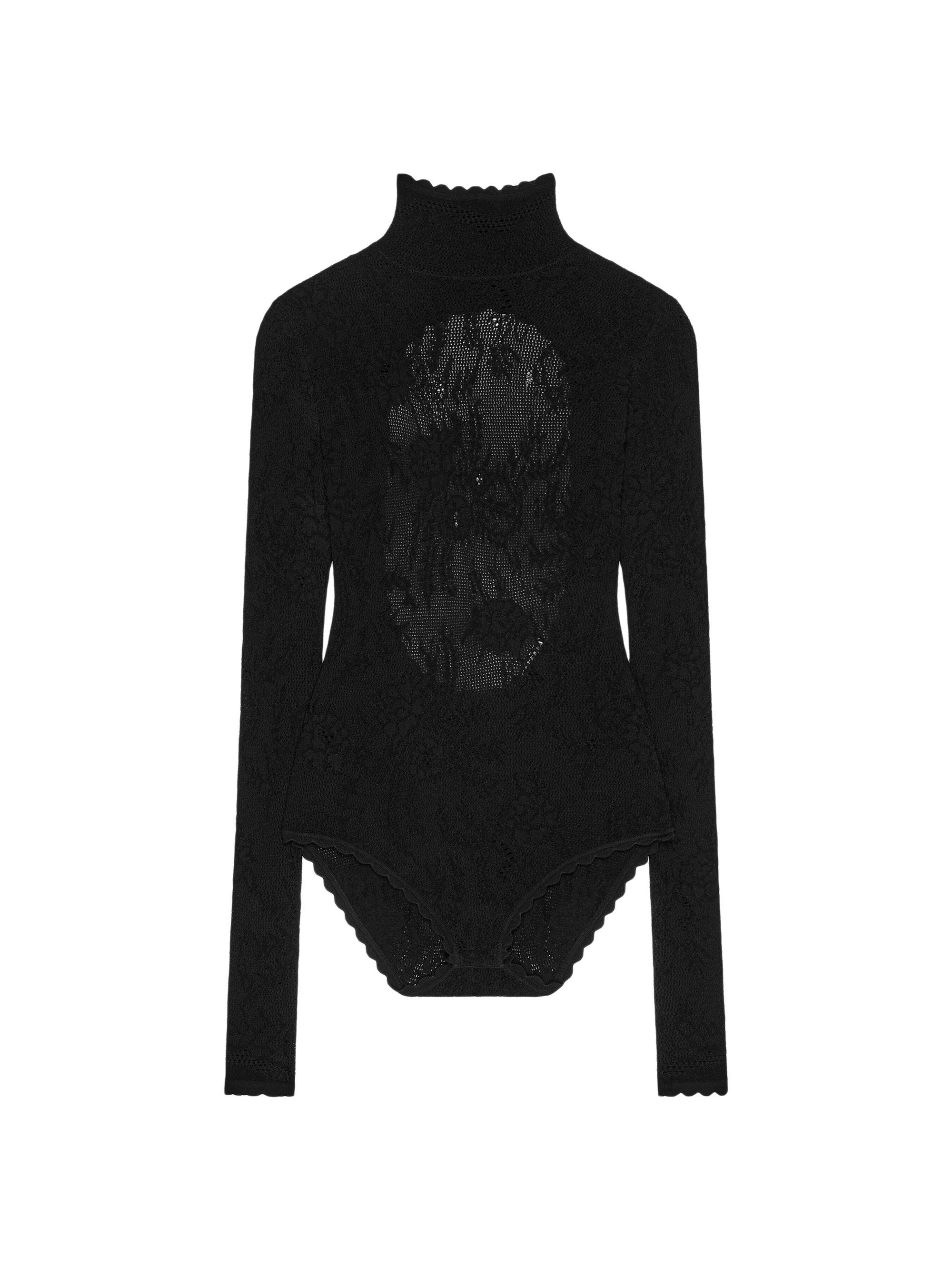 Givenchy Women's Bodysuit in Floral Lace - Black