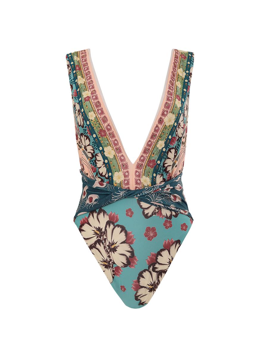 Agua Bendita Radical Sunrise Ellis Plume One-Piece Swimsuit | Saks