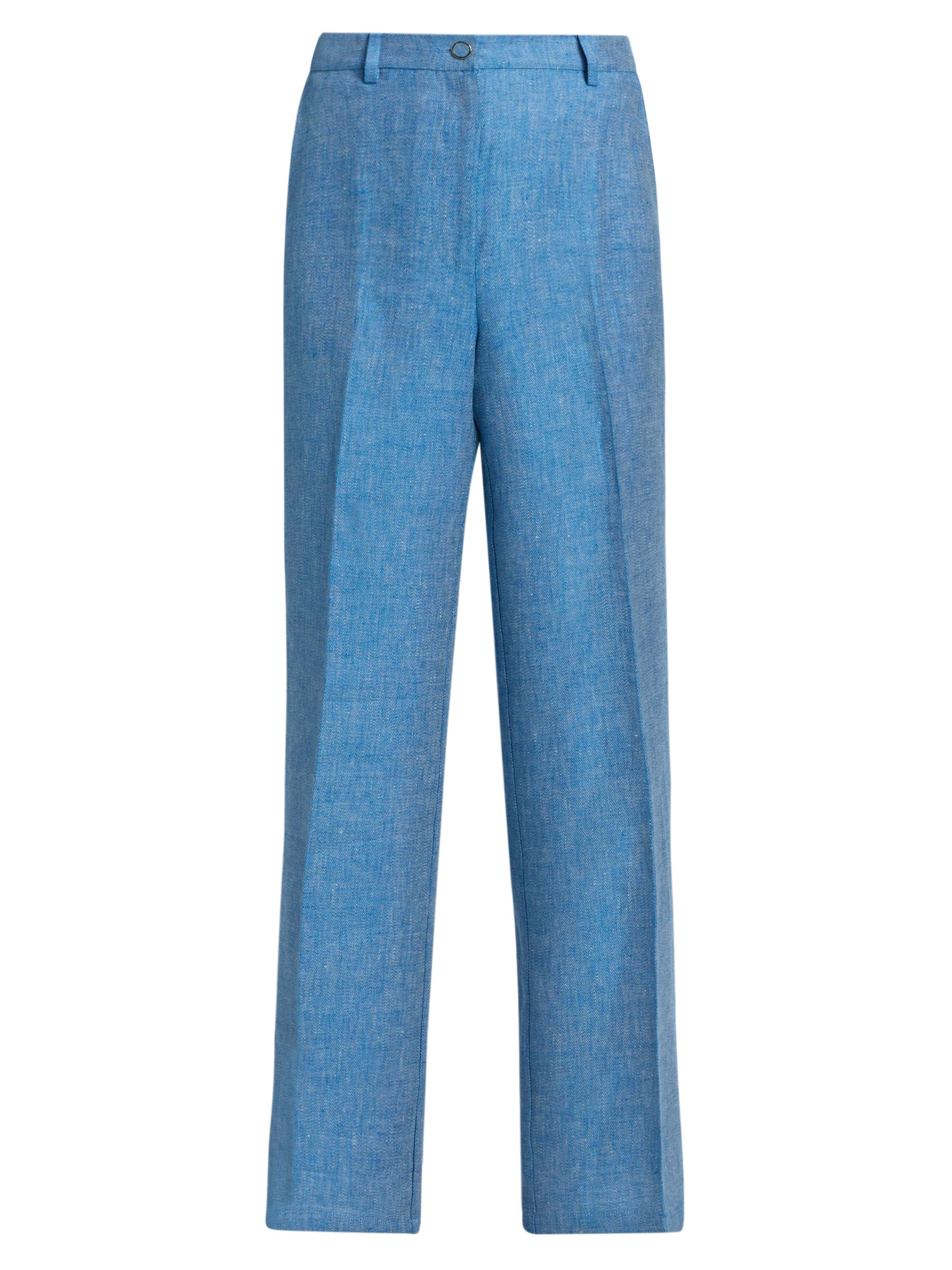 Elie Tahari Women's The Edna Pintuck Pants - Celestial Blue