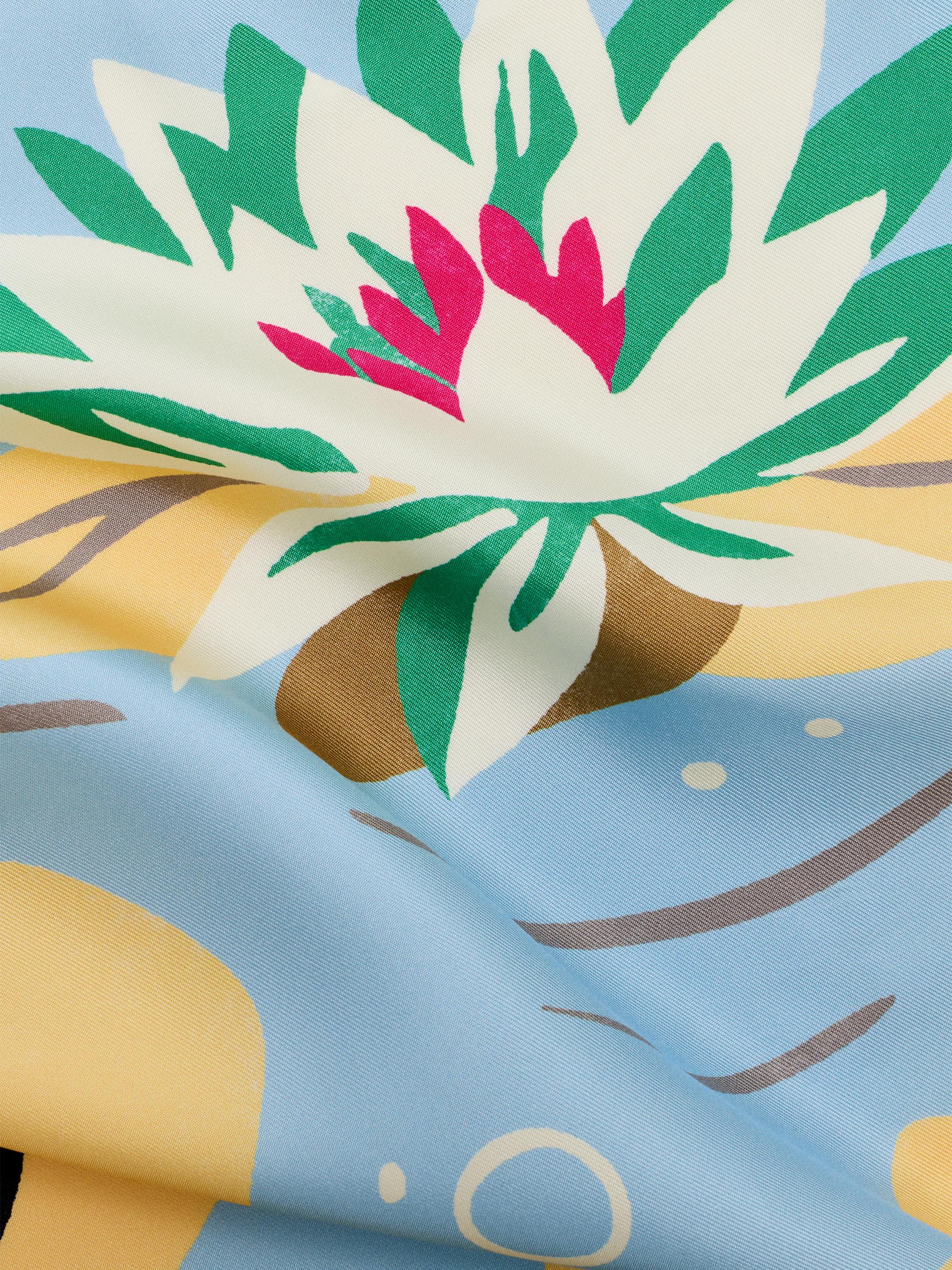 LOEWE LOEWE x Paula's Ibiza Frog-Print Silk Scarf | Saks Fifth Avenue