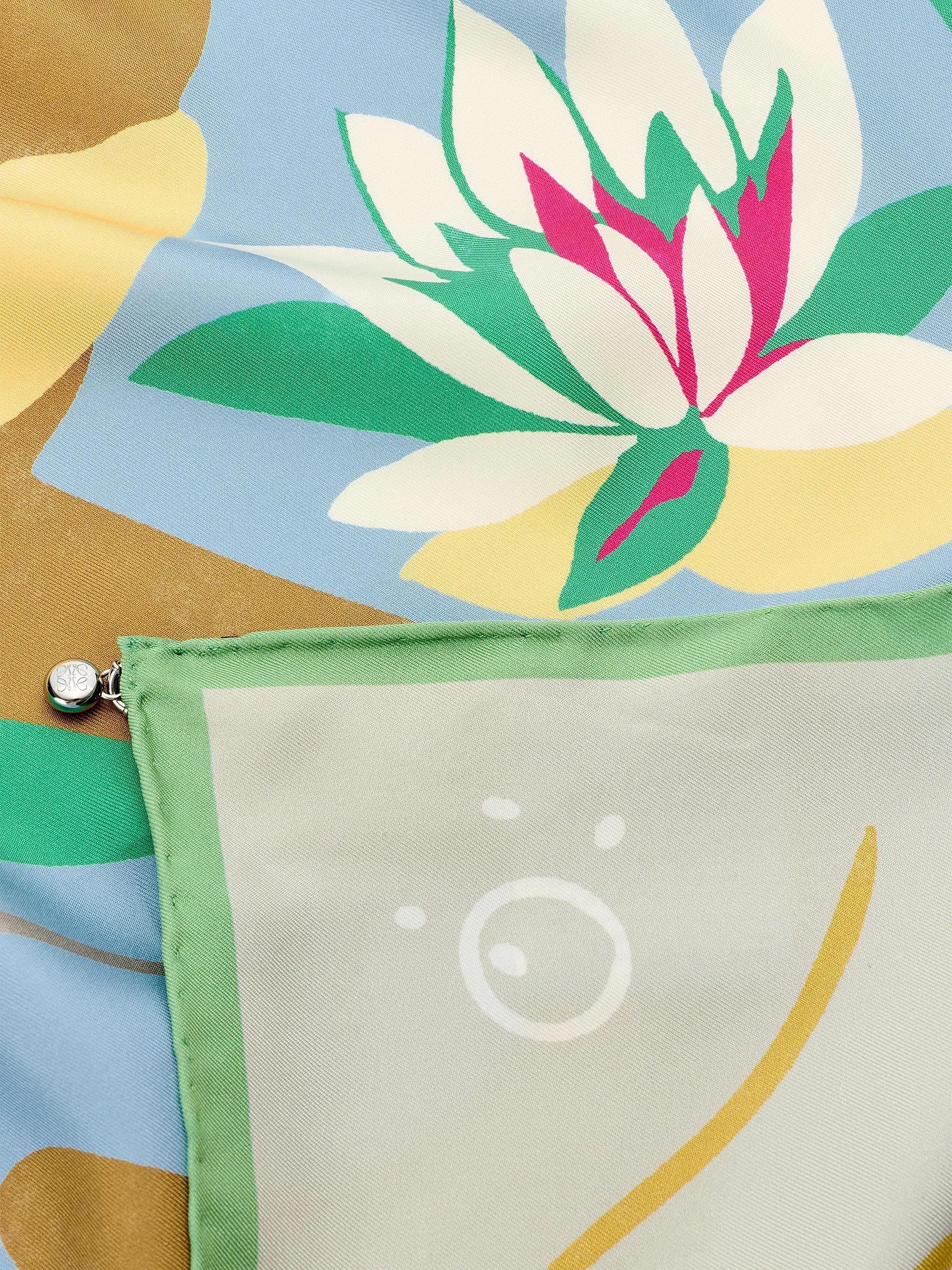LOEWE LOEWE x Paula's Ibiza Frog-Print Silk Scarf | Saks Fifth Avenue