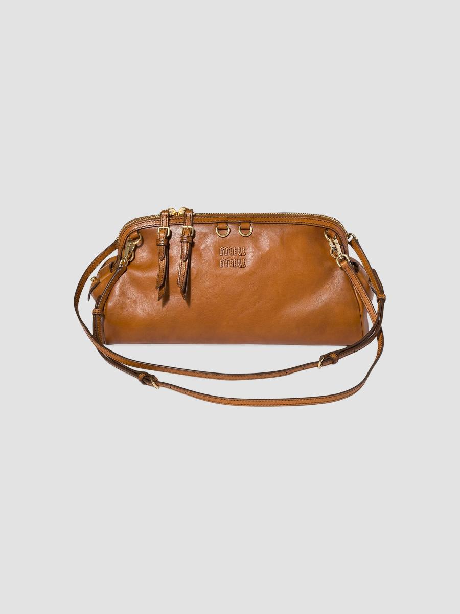 Miu Miu Caprice Leather Shoulder Bag | Saks Fifth Avenue