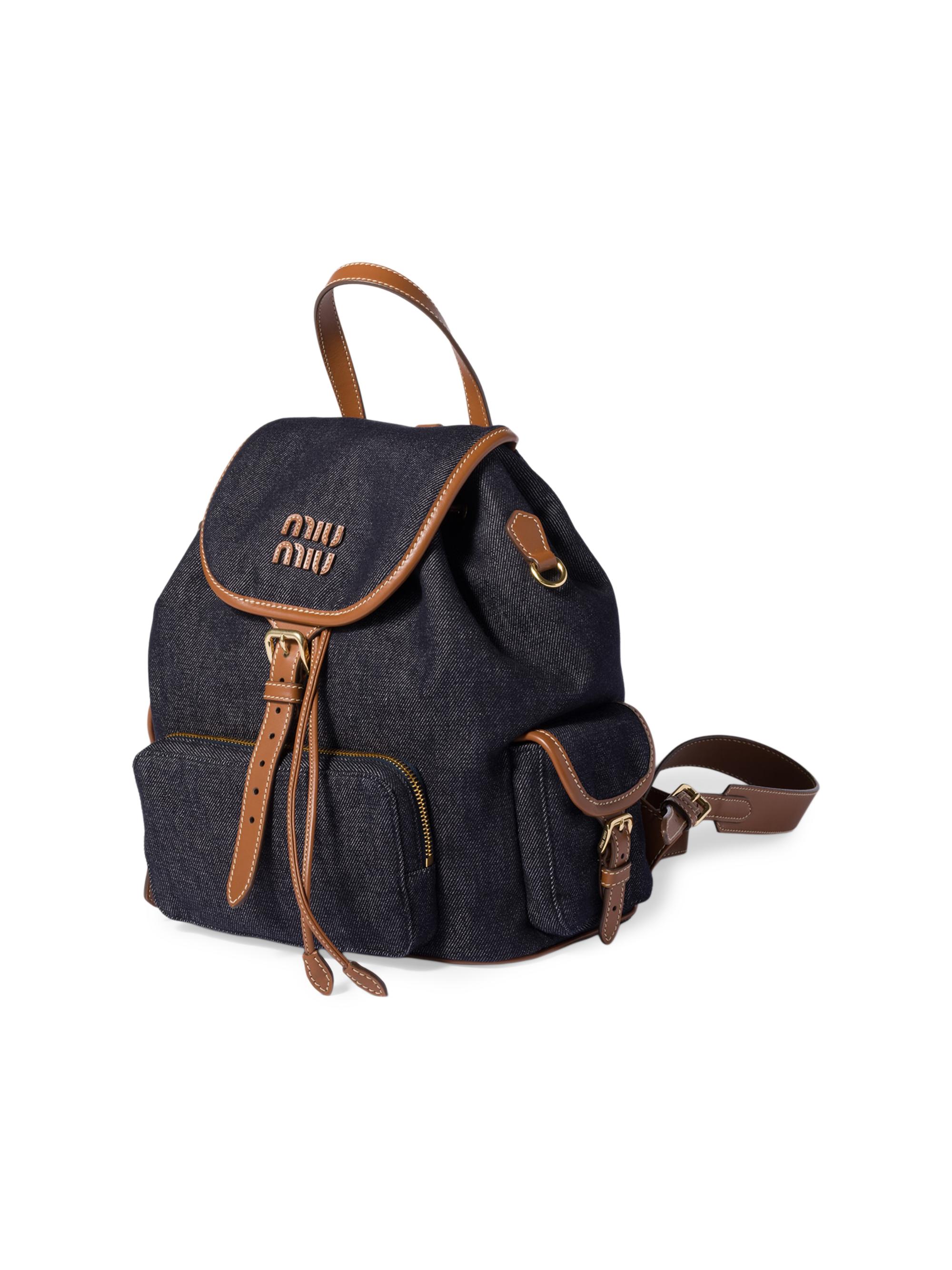 Miu Miu Denim Backpack | Saks Fifth Avenue