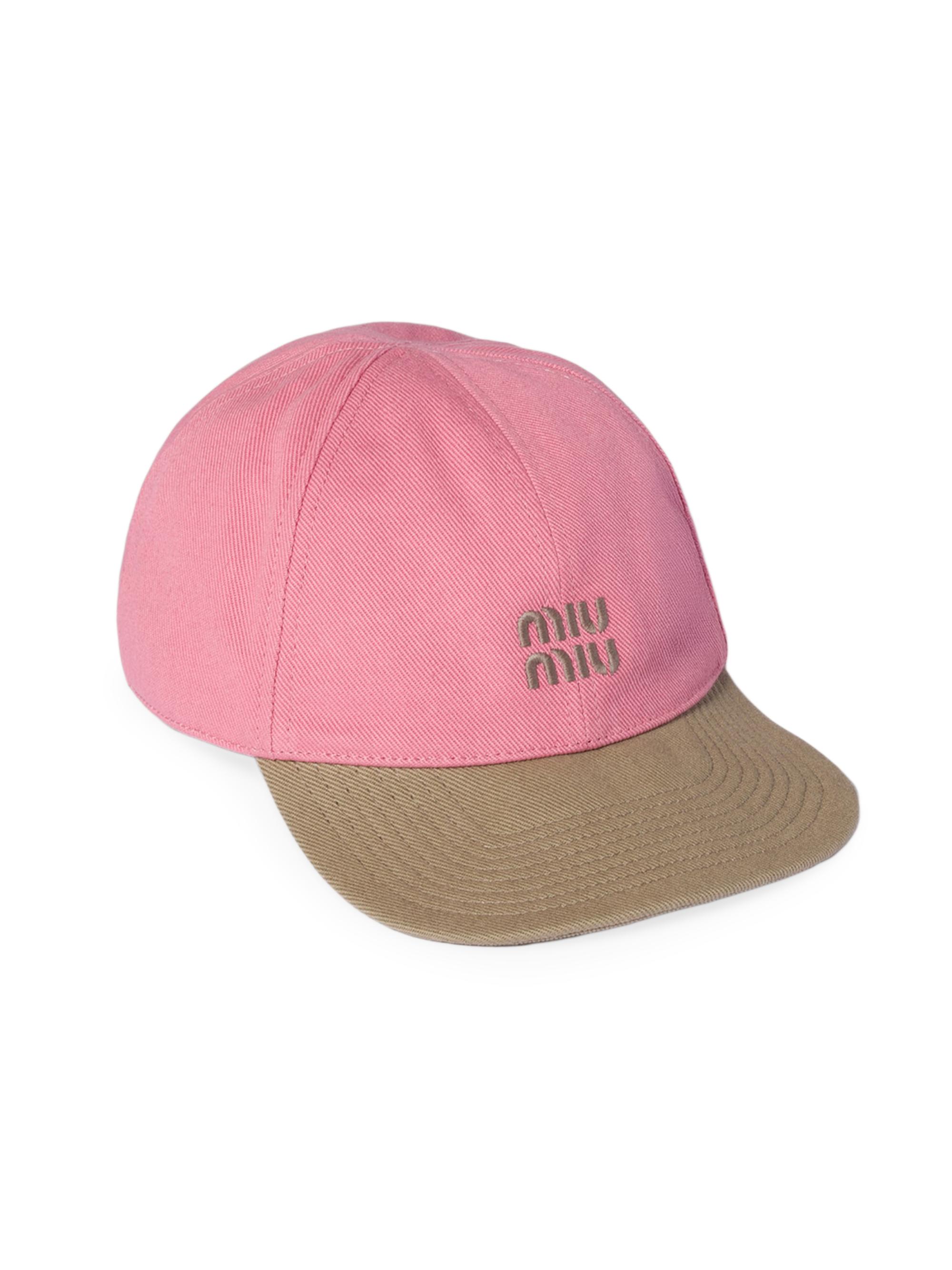 Miu Miu Women's Drill Baseball Cap - Pink