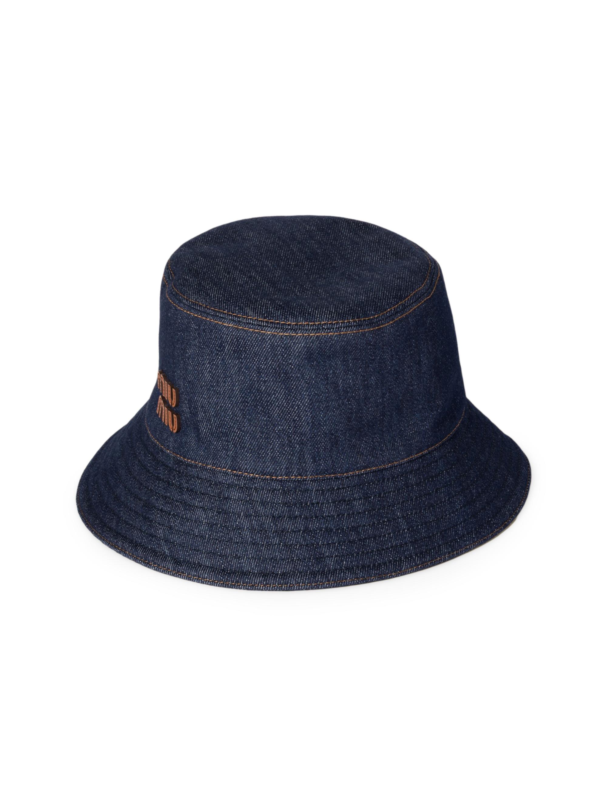 Miu Miu Women's Denim Bucket Hat - Blue