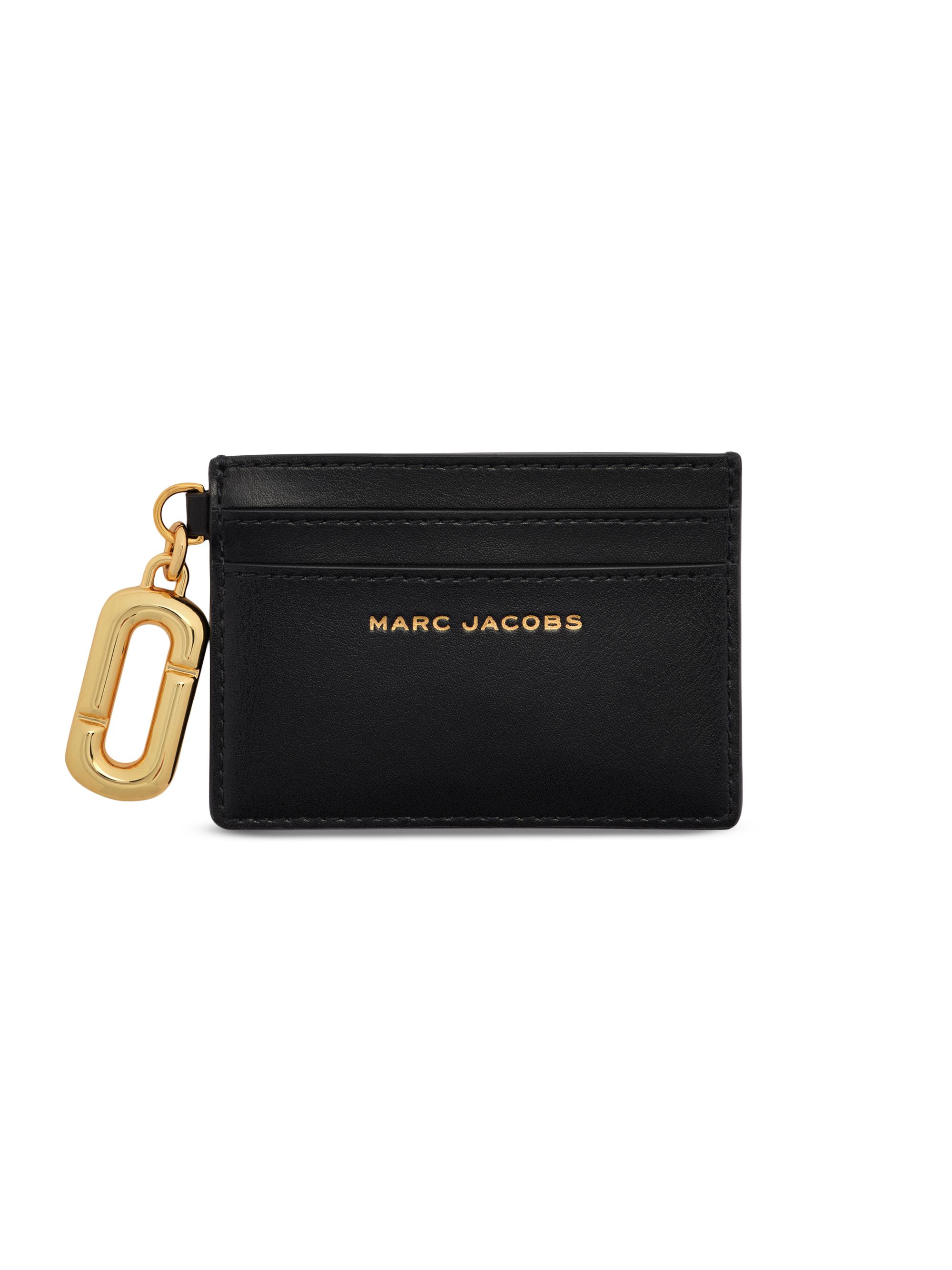 Marc Jacobs Women's Pop J Leather Card Case - Black