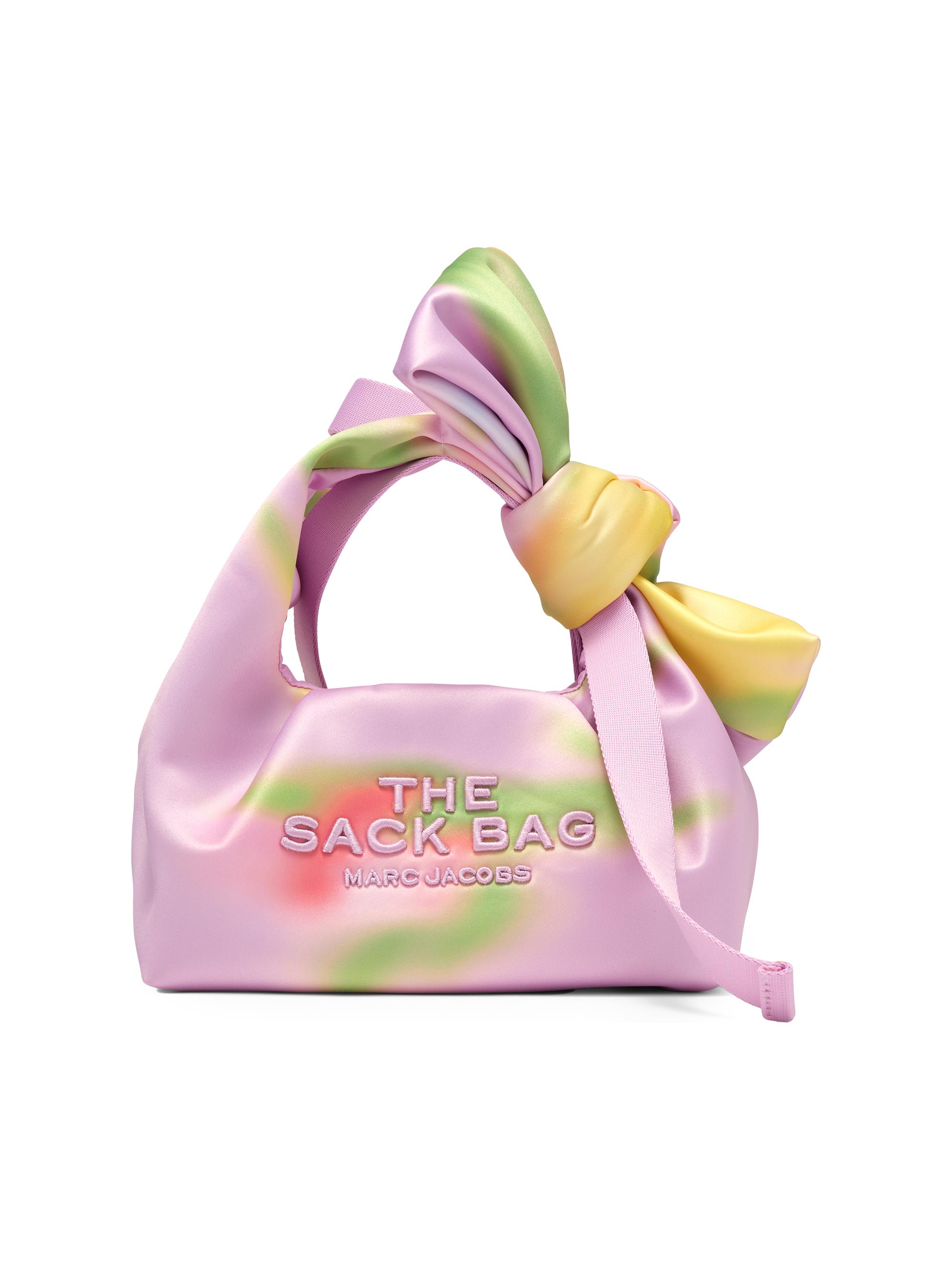 Marc Jacobs Women's The Blurred Floral Satin Mini Bow Sack Bag - Ribbon Pink Multi