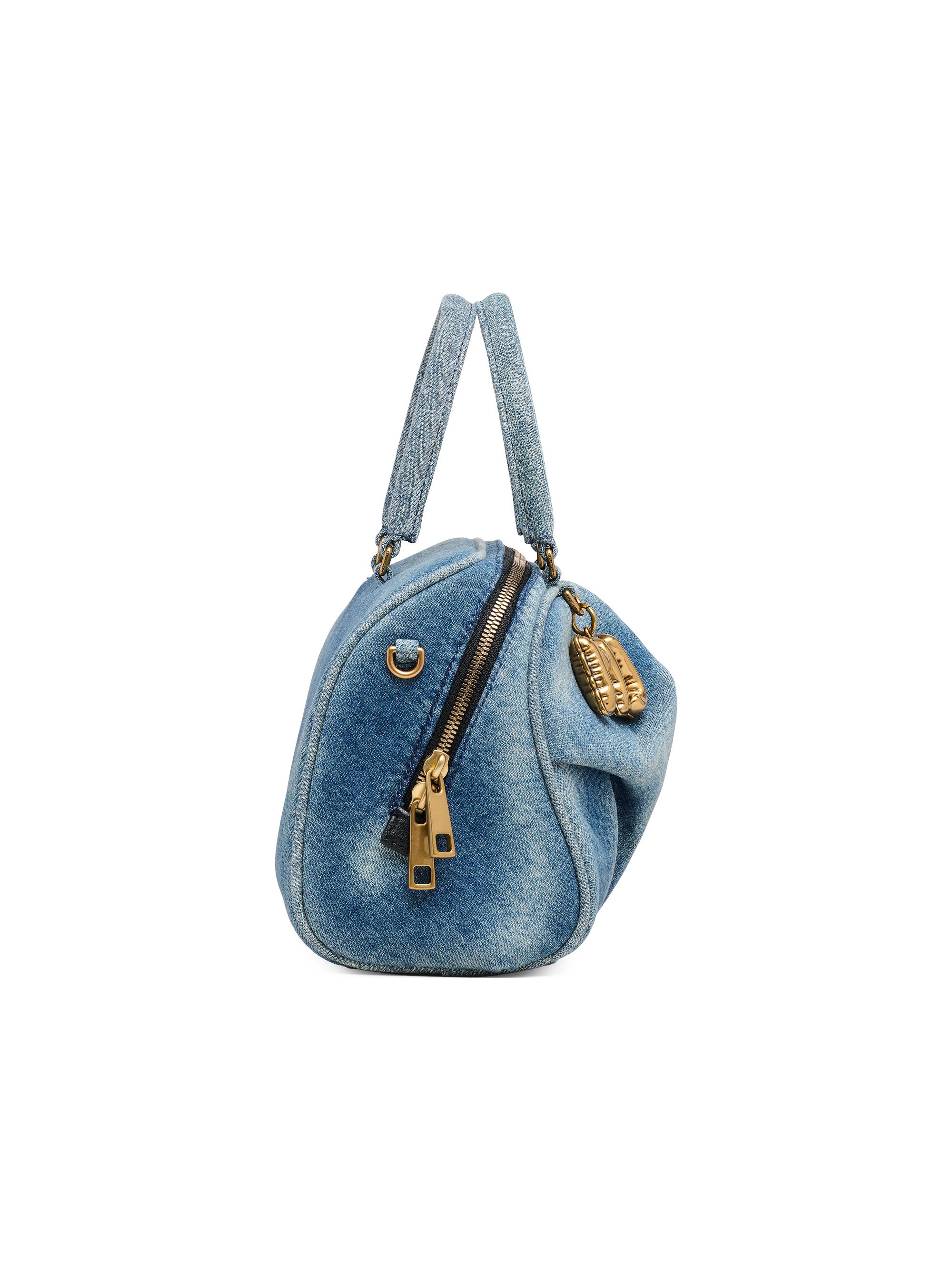 Marc Jacobs The Denim Small Wave Logo-Charm Top Handle Bag | Saks