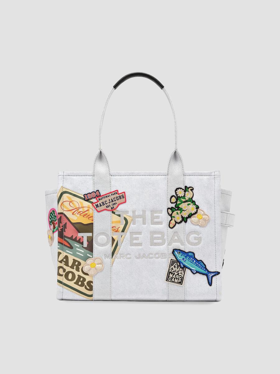 MARC JACOBS THE TOTE BAG デニム パッチワーク Marc Jacobs The Camp Patchwork Denim Large Tote Bag | Saks Fifth