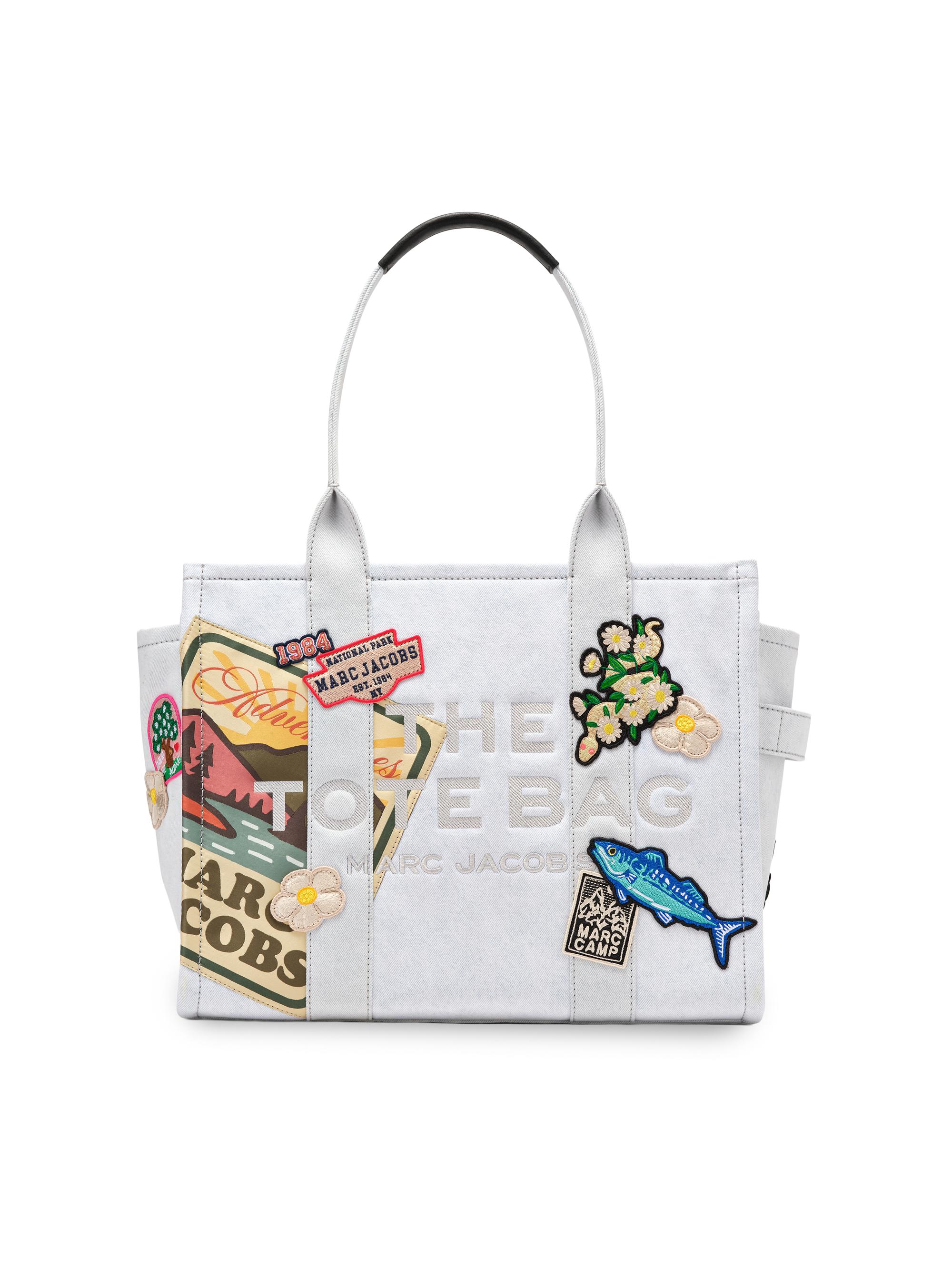 Marc Jacobs Women's The Camp Patchwork Denim  Tote Bag - Light Wash