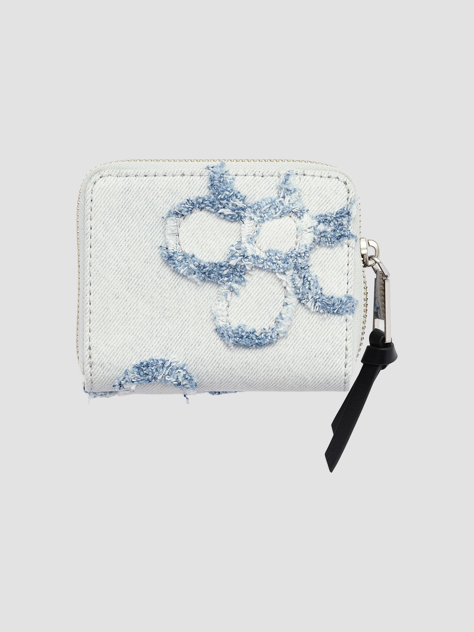 Marc Jacobs The Daisy Mini Distressed Denim Compact Wallet | Saks