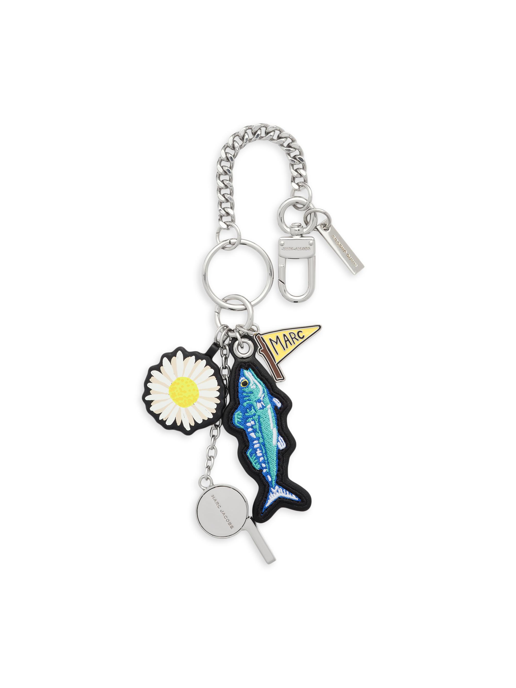 Marc Jacobs Women's The Camp Whistle Cluster Bag Charm - Nickel