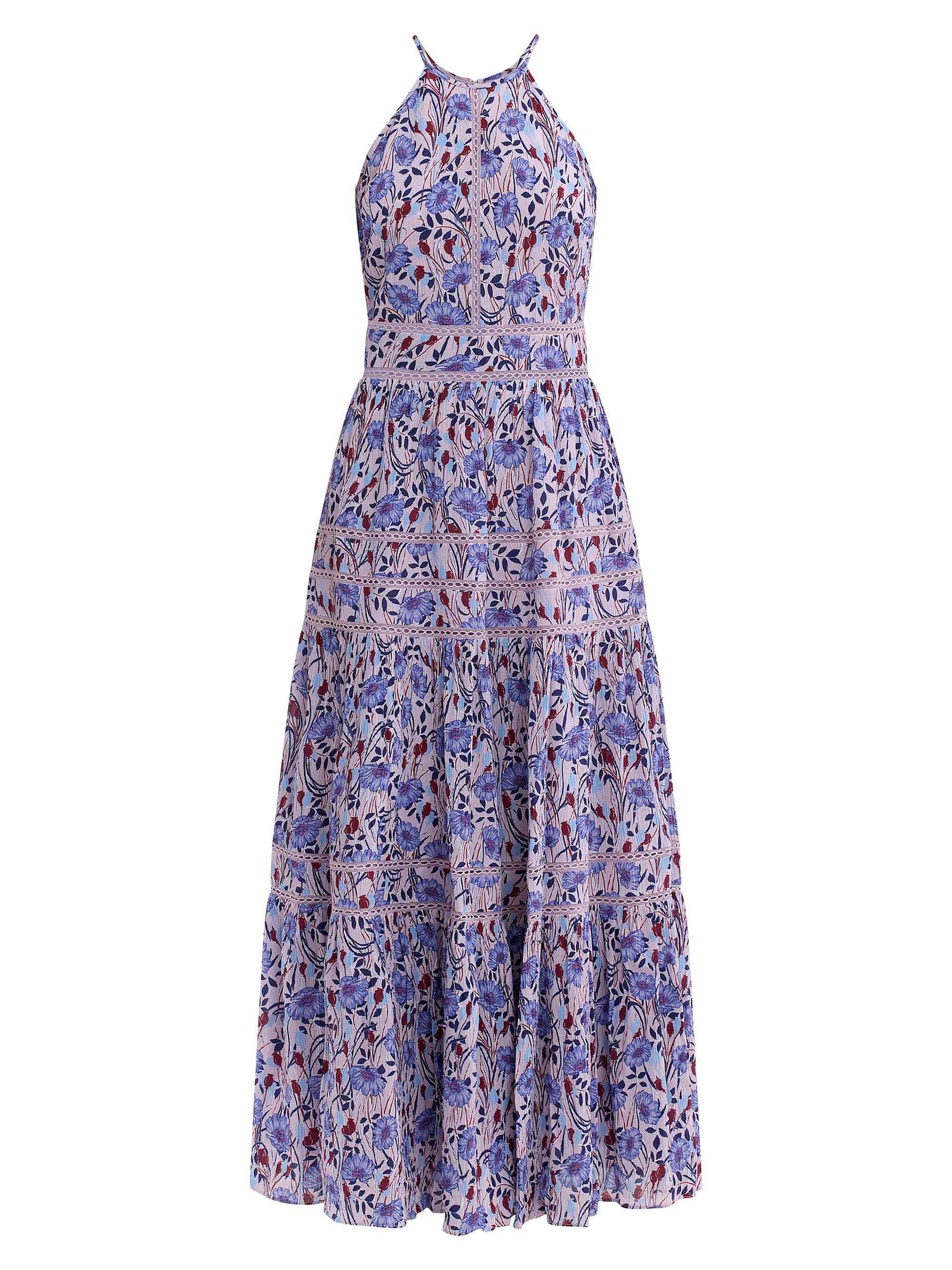 Rebecca Taylor Women's Daphne Floral Cotton-Blend A-Line Maxi Dress - Iris Multi