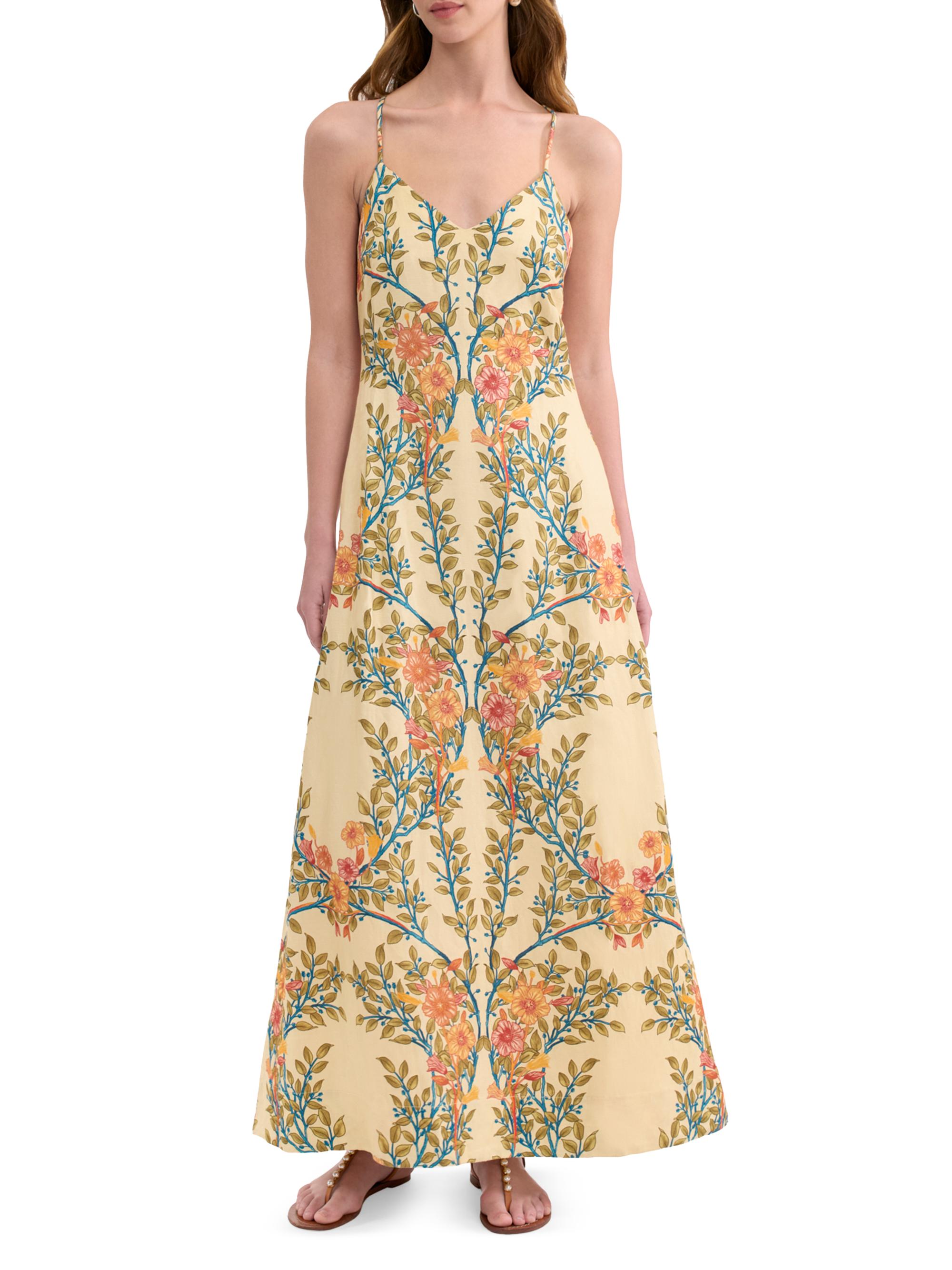 chinese dress ladies Cleo Floral One Shoulder Midi main image 0