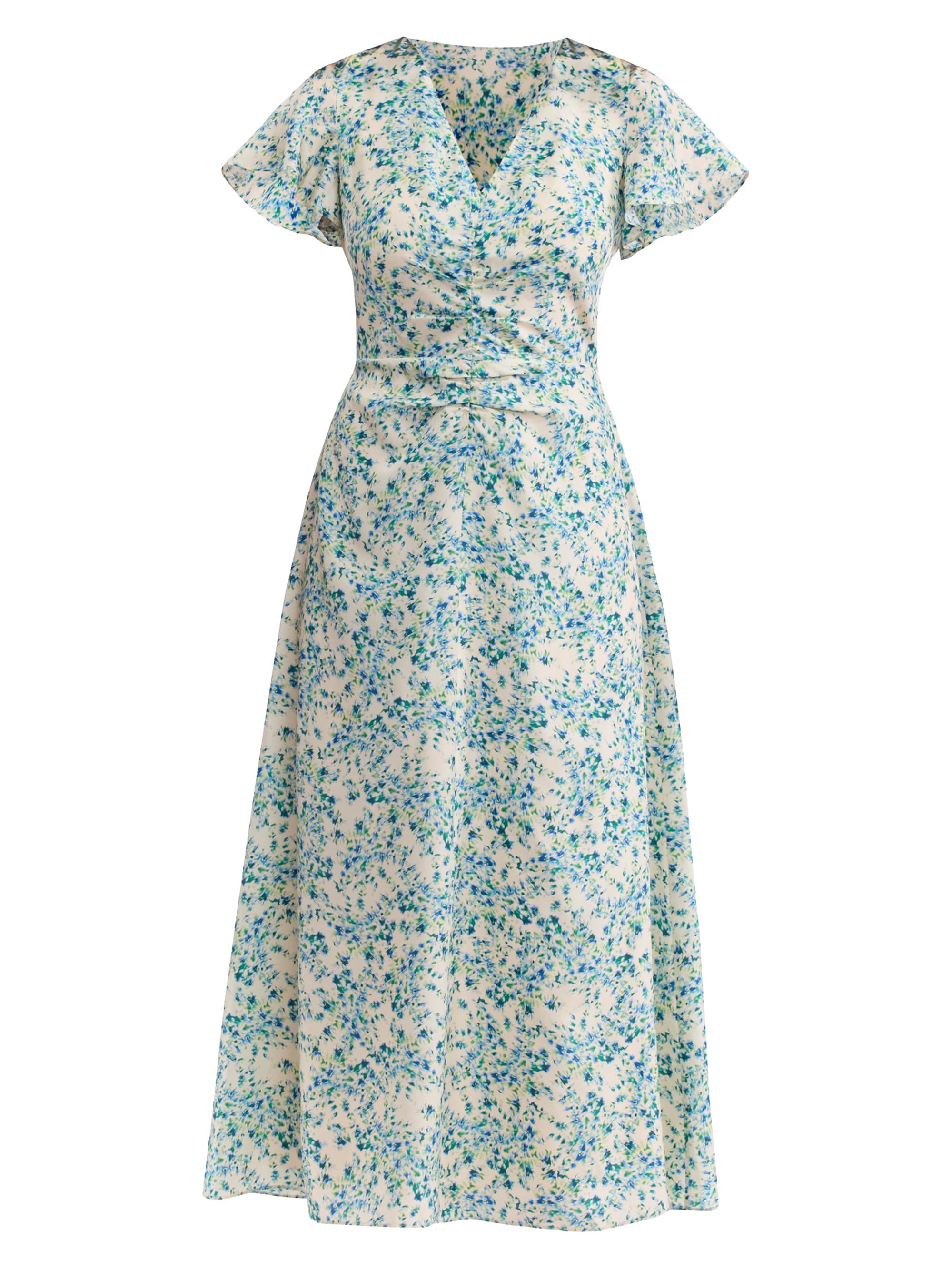 Rebecca Taylor Women's Bellamy Floral Silk A-Line Midi-Dress - Cream Multi