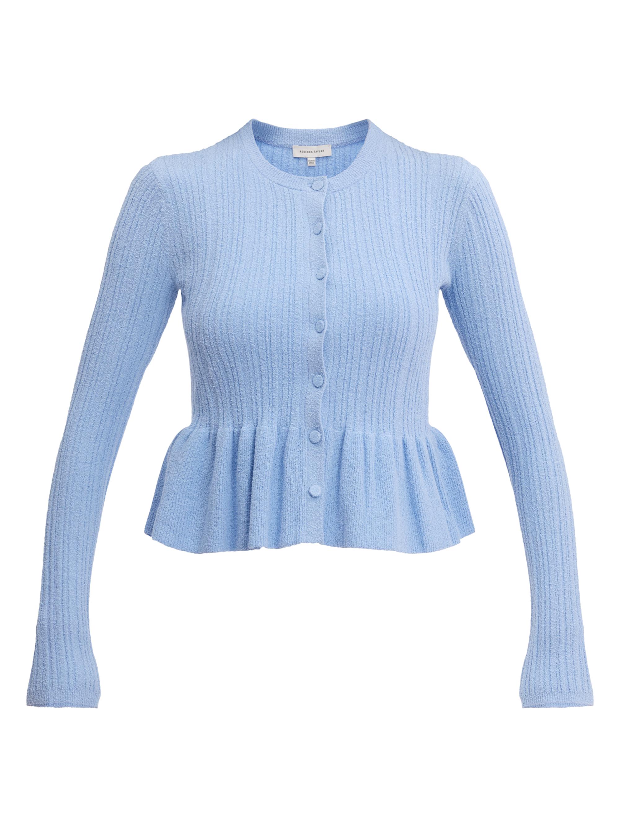 Rebecca Taylor Women's Bouclé Knit Cotton-Blend Cardigan -