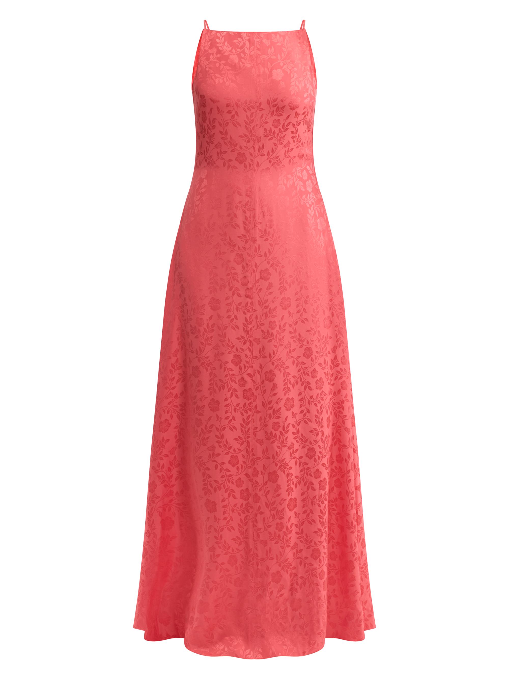 Rebecca Taylor Women's Emery Floral Silk-Blend A-Line Maxi Dress - Coral Blush