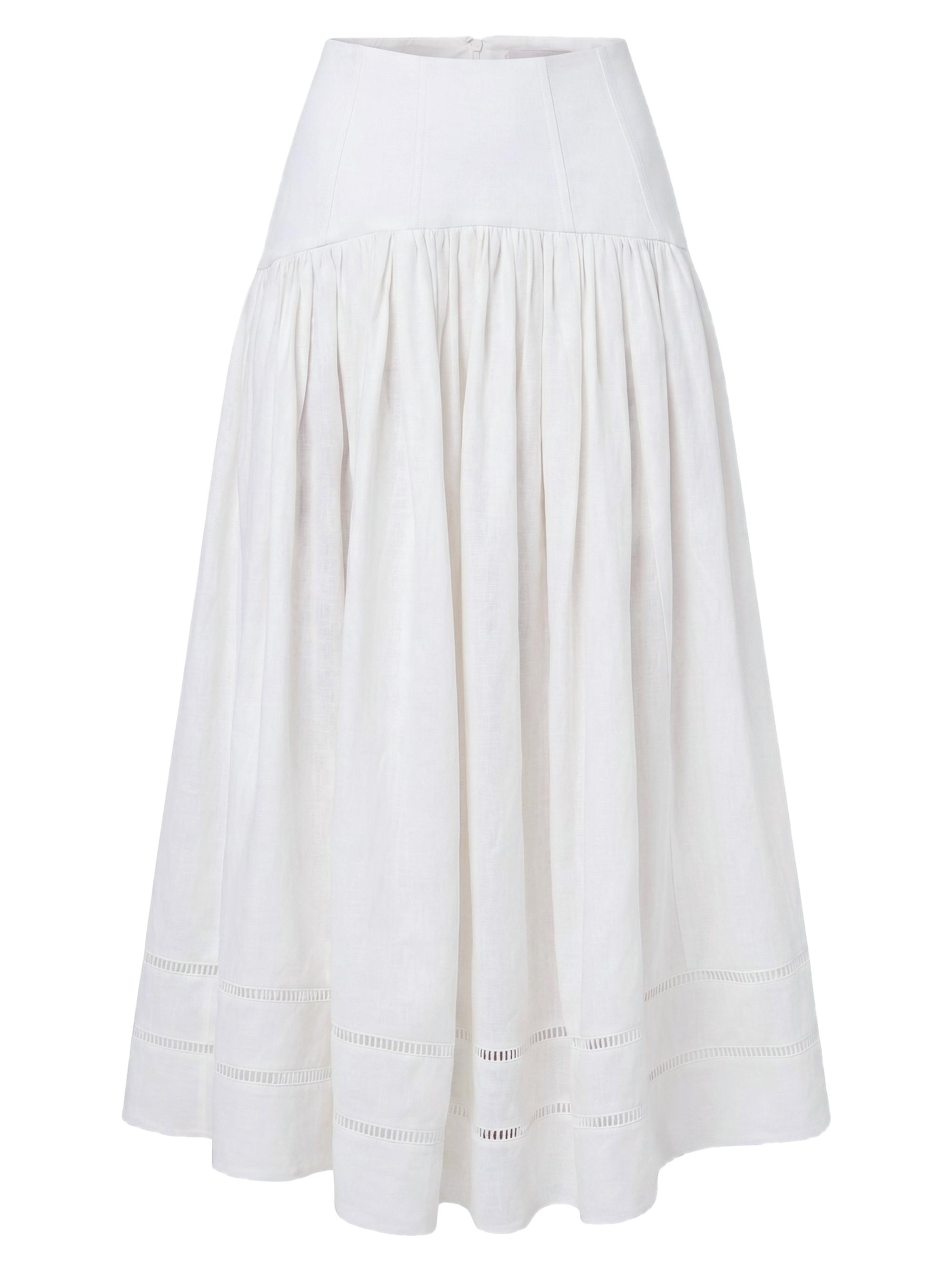 Nicholas the Label Women's Elin Linen Drop-Waist Midi-Skirt -