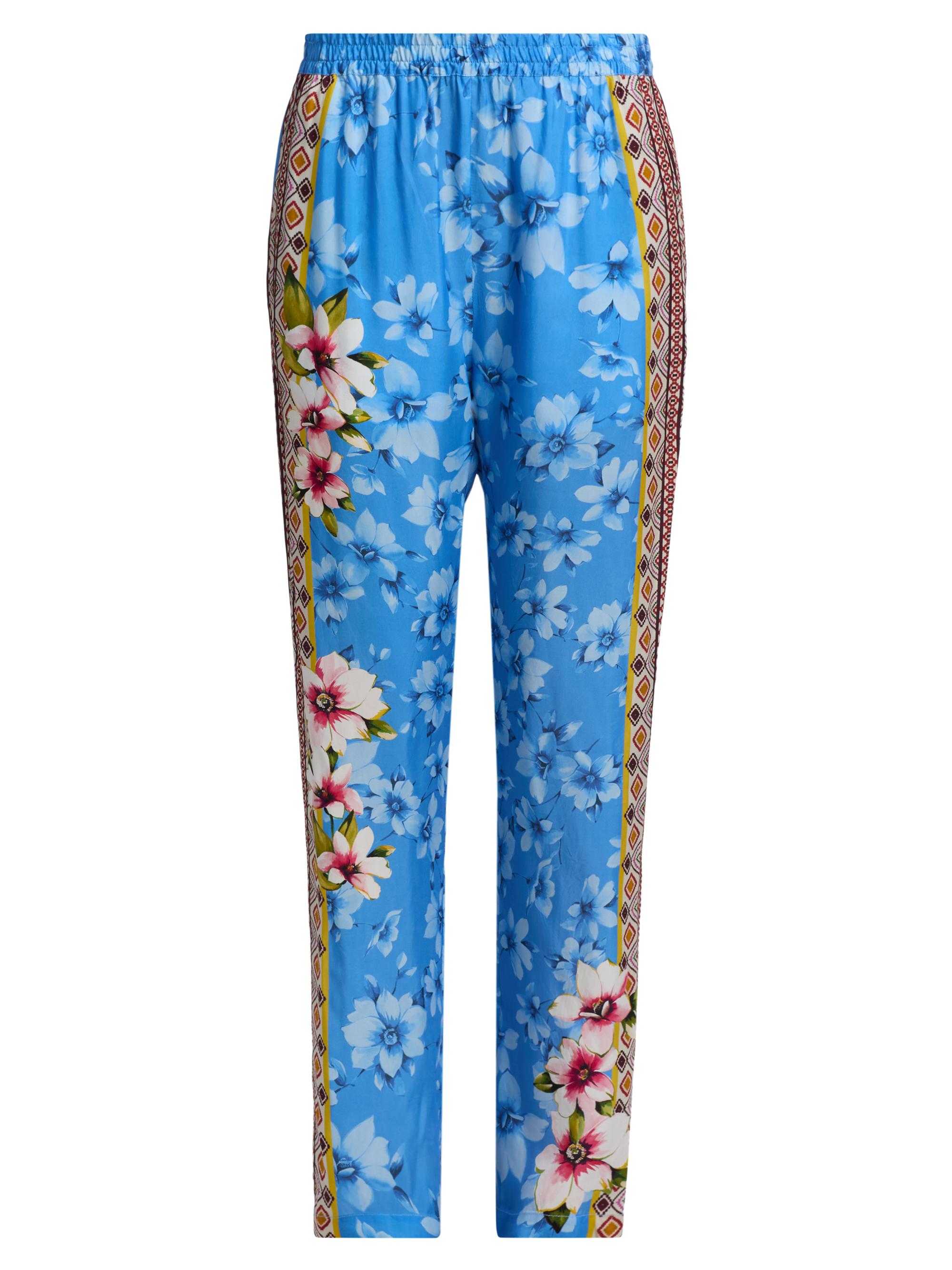 Johnny Was Women's Kanni Printed Elasticized Pants - Geneva Scarf