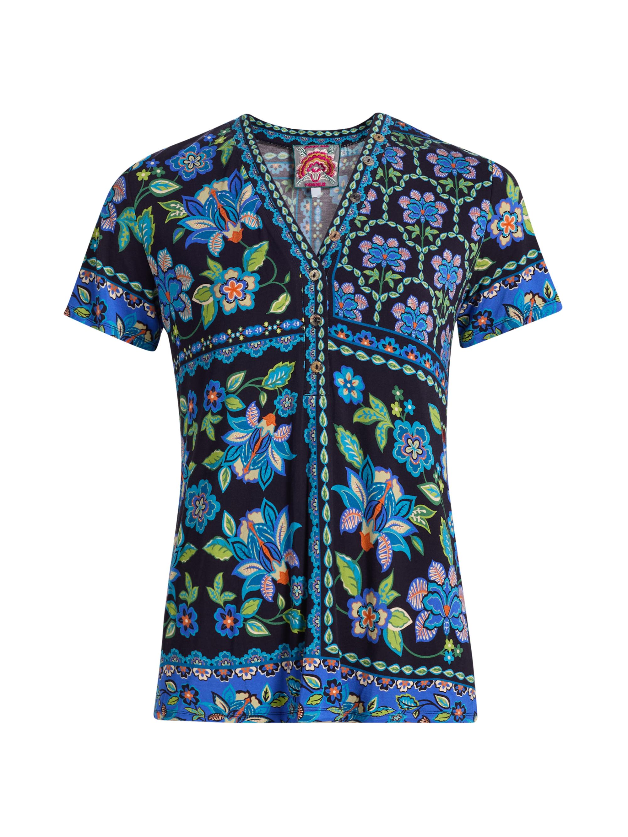 Johnny Was Women's The Janie Floral V-Neck T-Shirt - Delmira