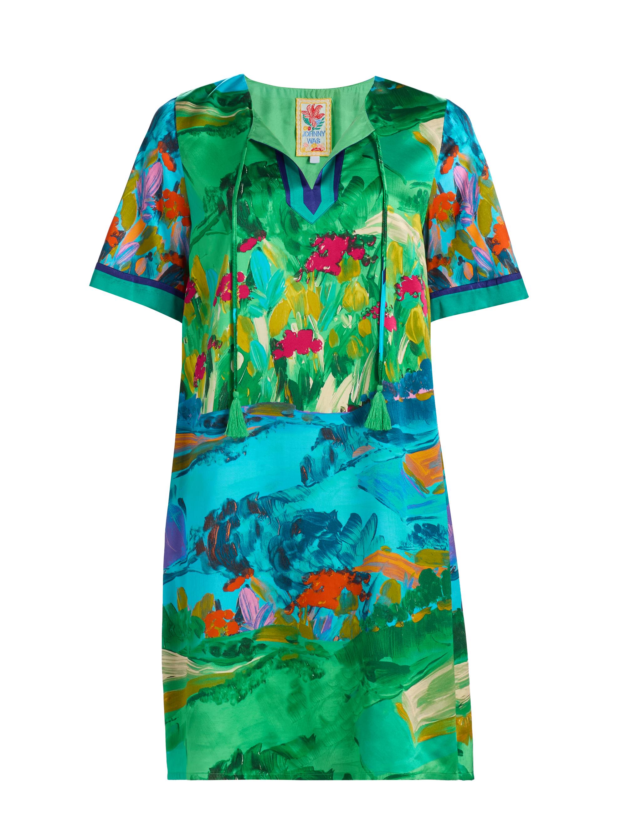 Roseum Floral Silk-Blend Minidress