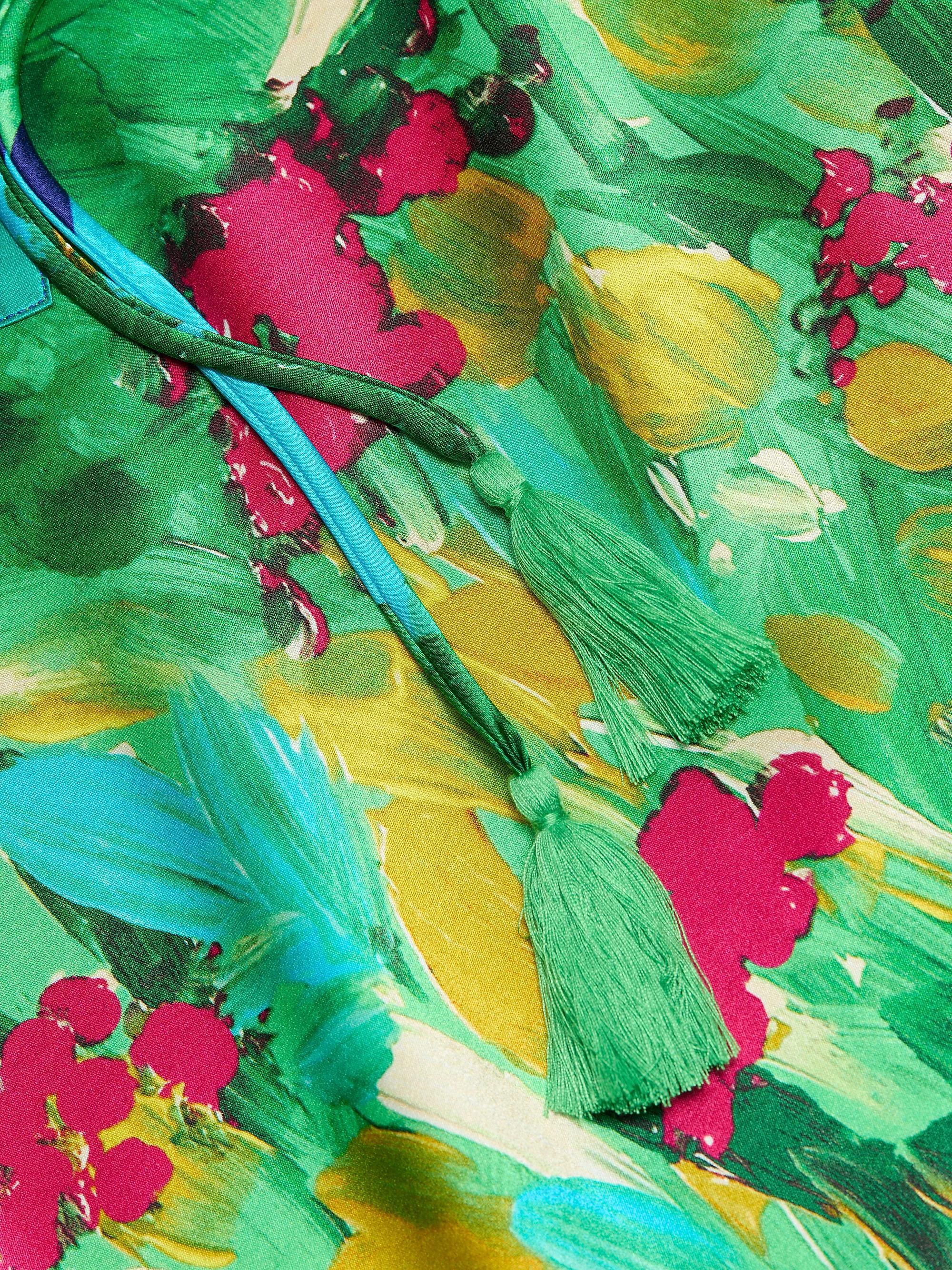 Johnny Was Roseum Floral Silk-Blend Minidress | Saks Fifth Avenue