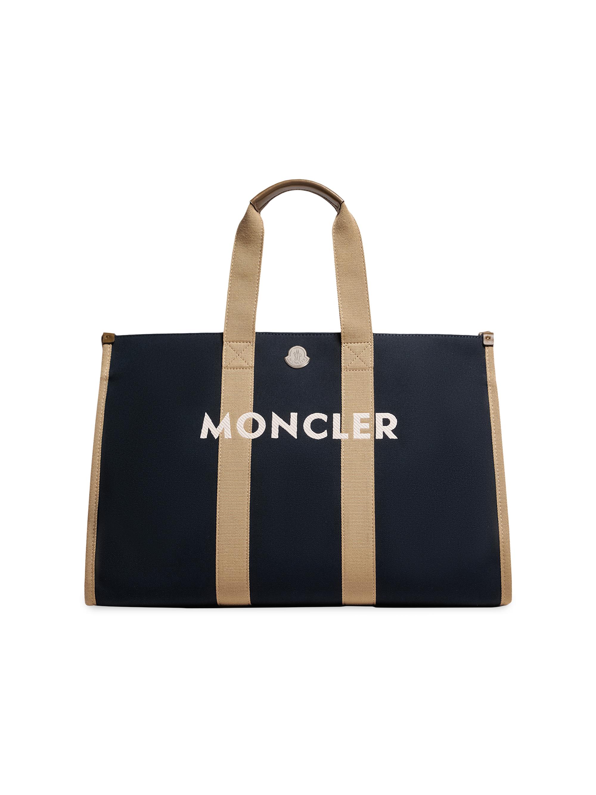 Moncler Men's Duffle Bag in Canvas - Navy Blue